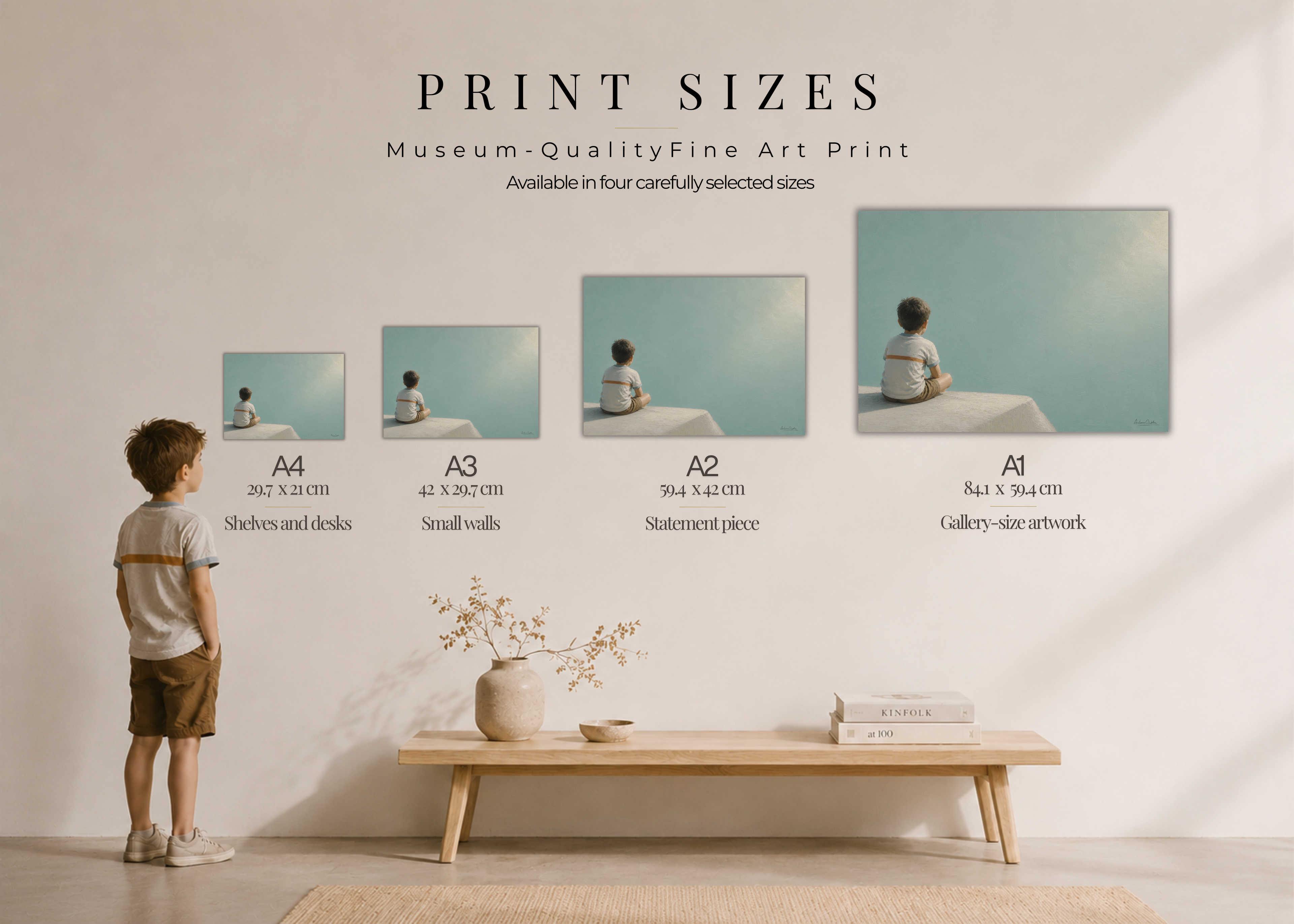 Childhood Memories I | Fine Art Print | Minimalist Wall Art | Nostalgic Child Artwork | Museum-Quality Giclée Print