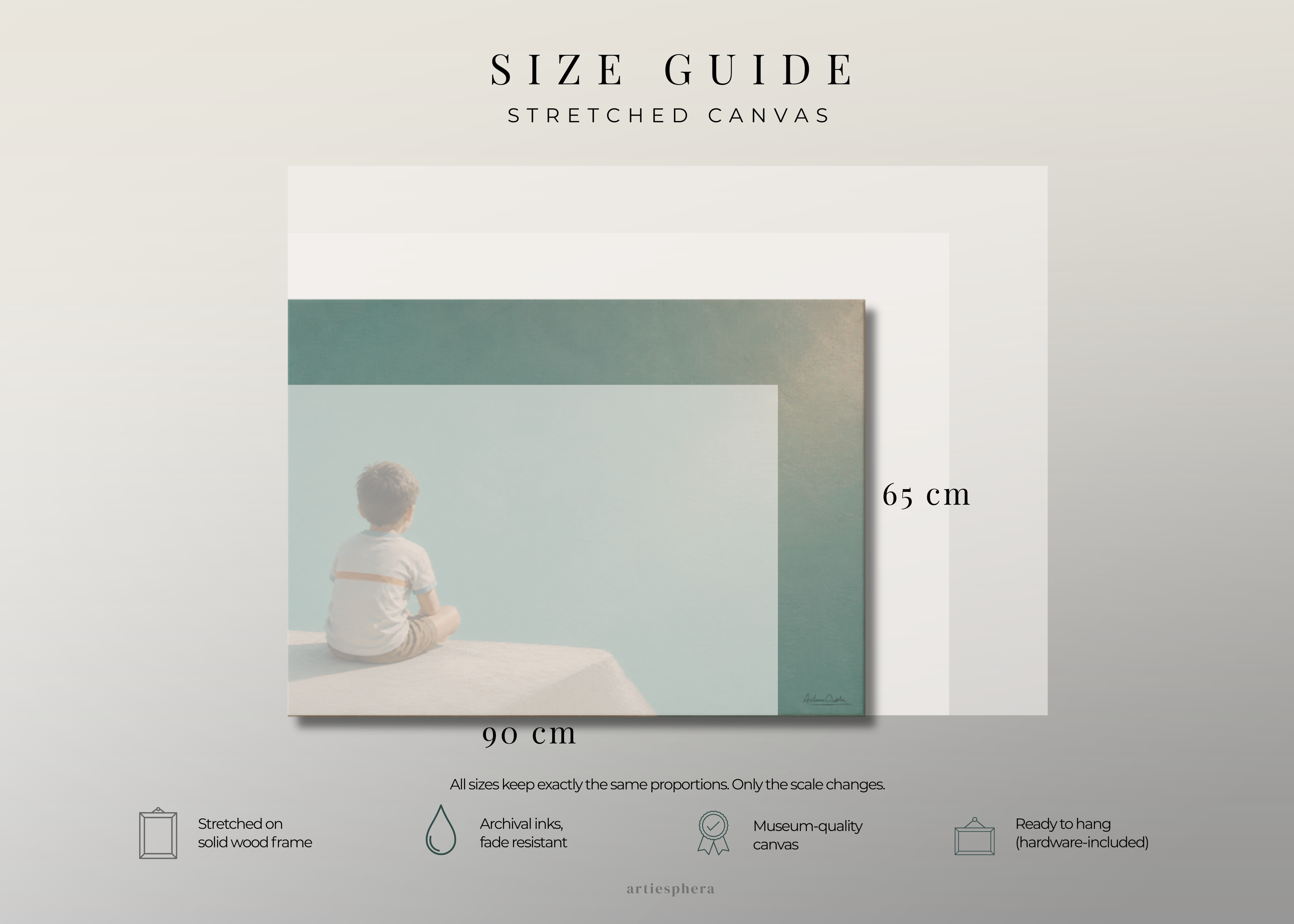 Childhood Memories I | Canvas Print | Stretched Canvas | Minimalist Wall Art | Nostalgic Child Artwork | Museum-Quality Giclée Canvas