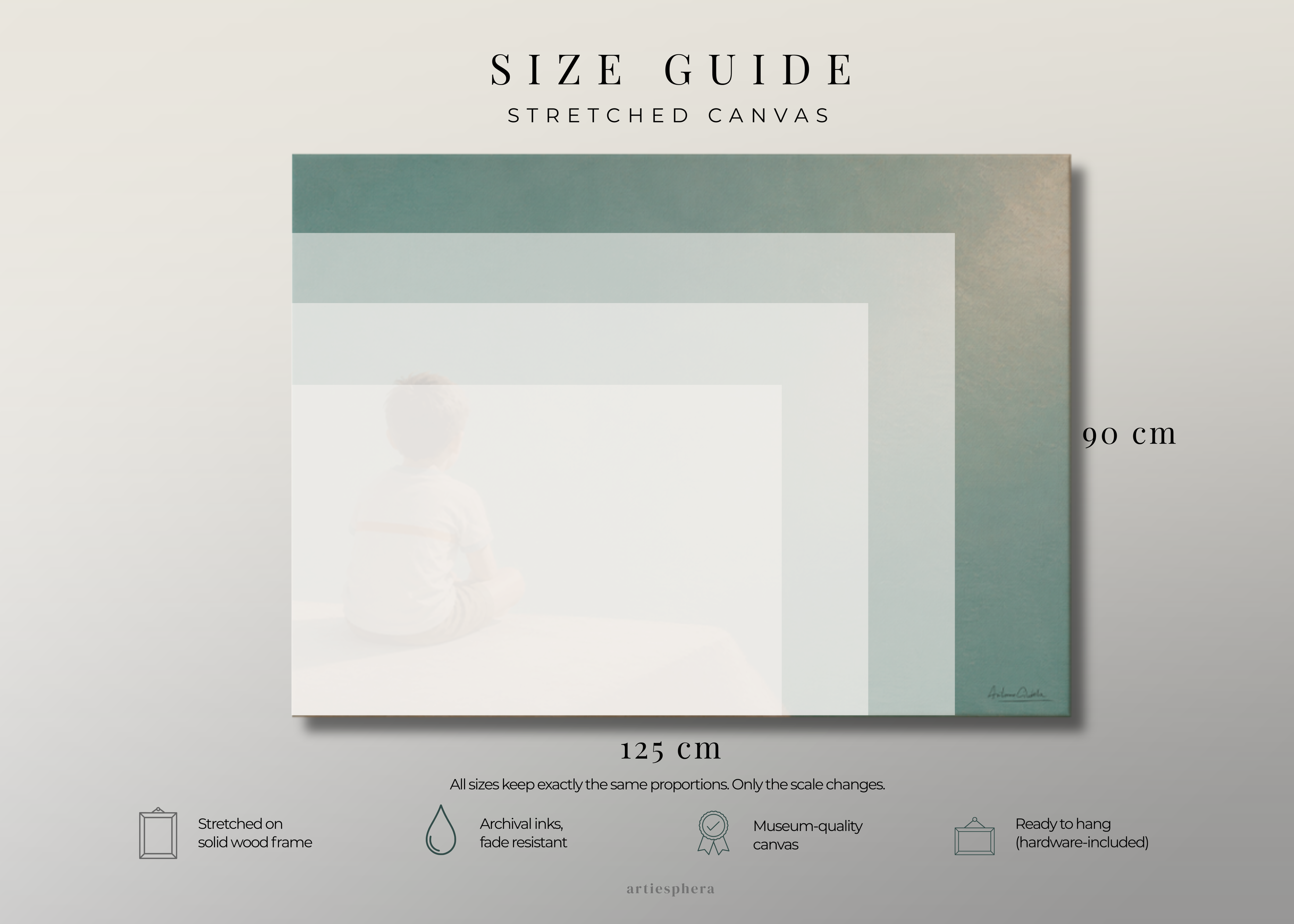 Childhood Memories I | Canvas Print | Stretched Canvas | Minimalist Wall Art | Nostalgic Child Artwork | Museum-Quality Giclée Canvas