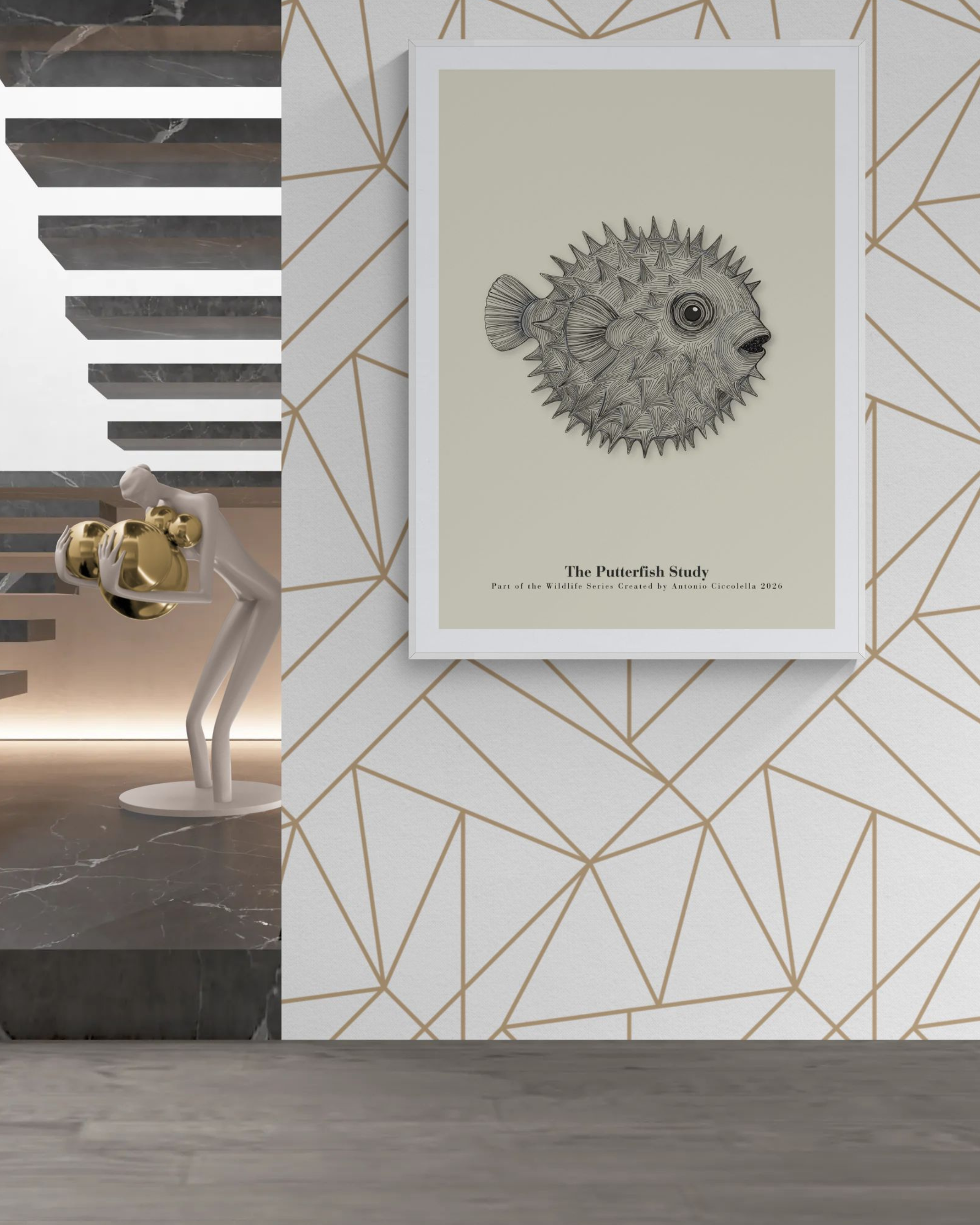 The Pufferfish Study | Vintage Pufferfish Fine Art Print