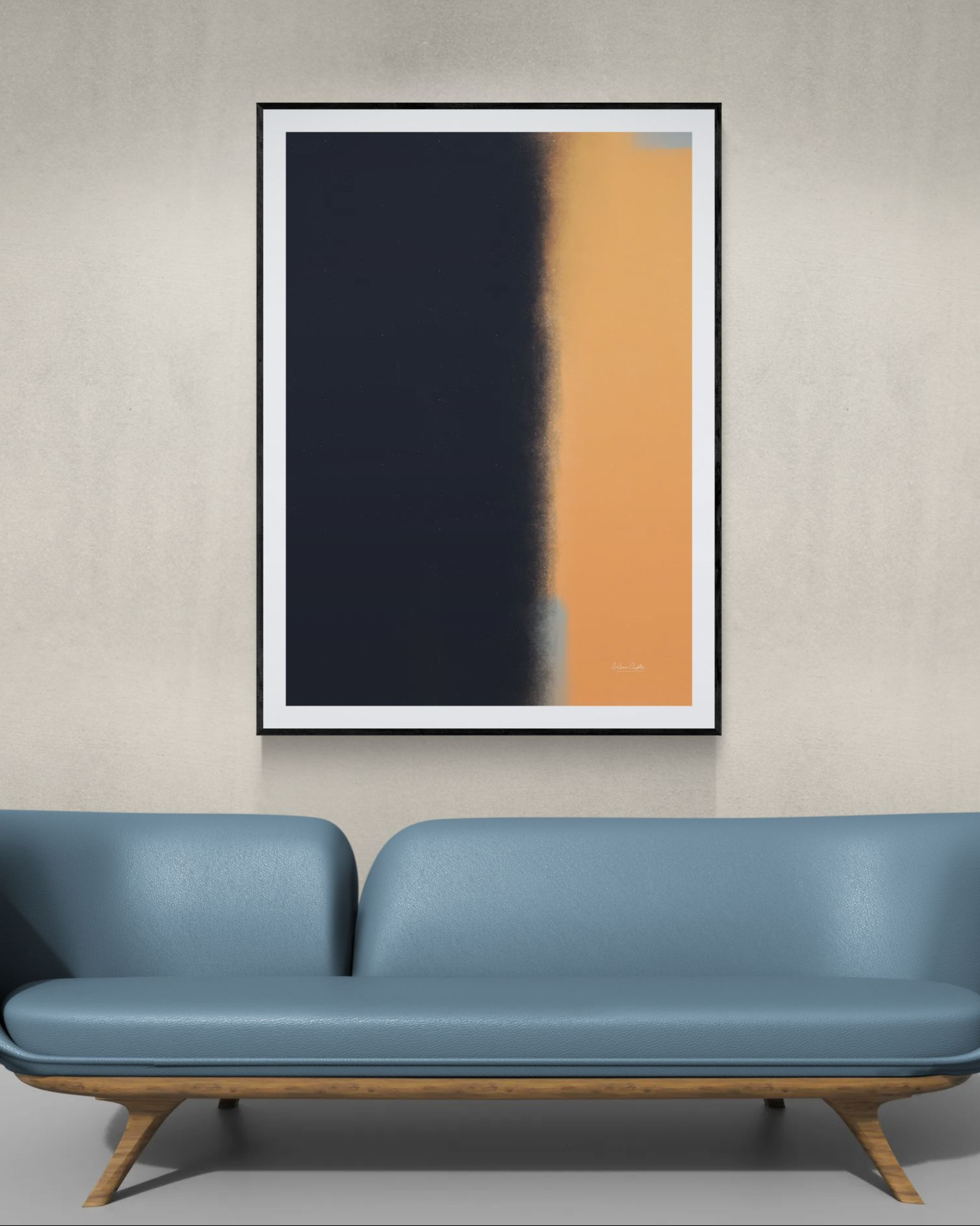 Obsidian Echo | Minimalist Abstract Fine Art Print