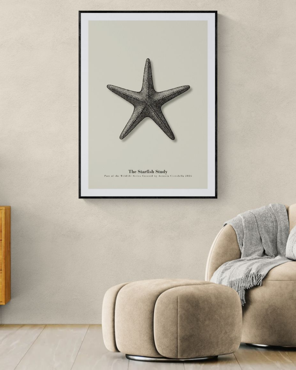 The Starfish Study | Vintage Starfish Fine Art Print