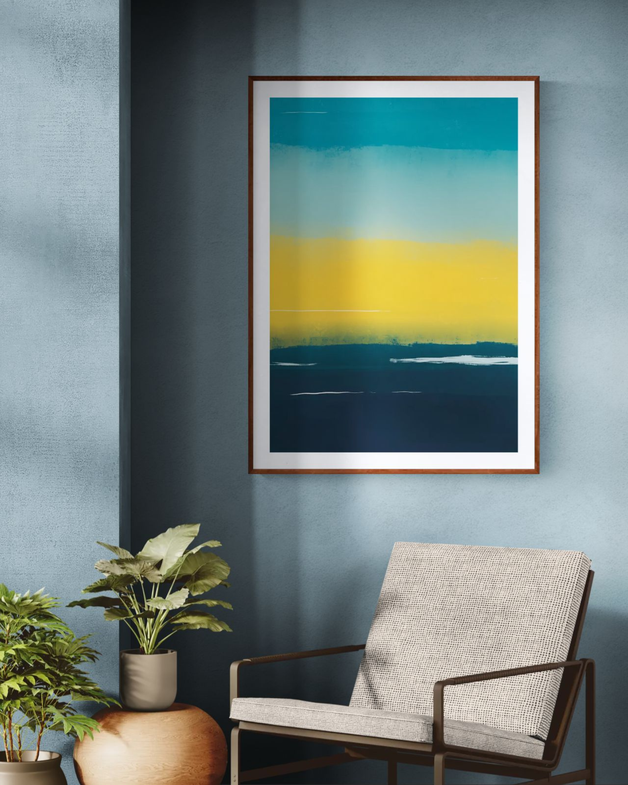 Golden Shore | Abstract Coastal Fine Art Print