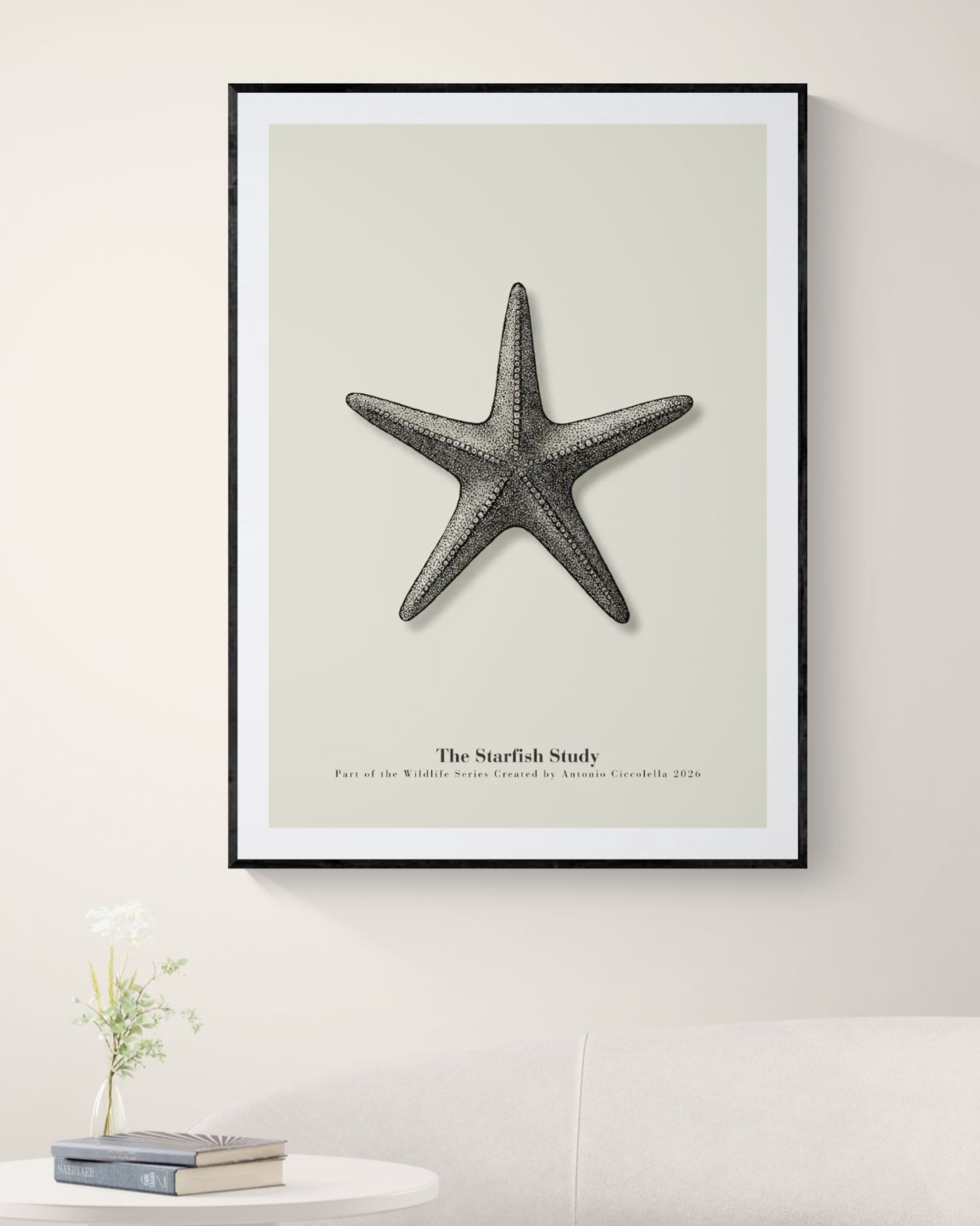The Starfish Study | Vintage Starfish Fine Art Print
