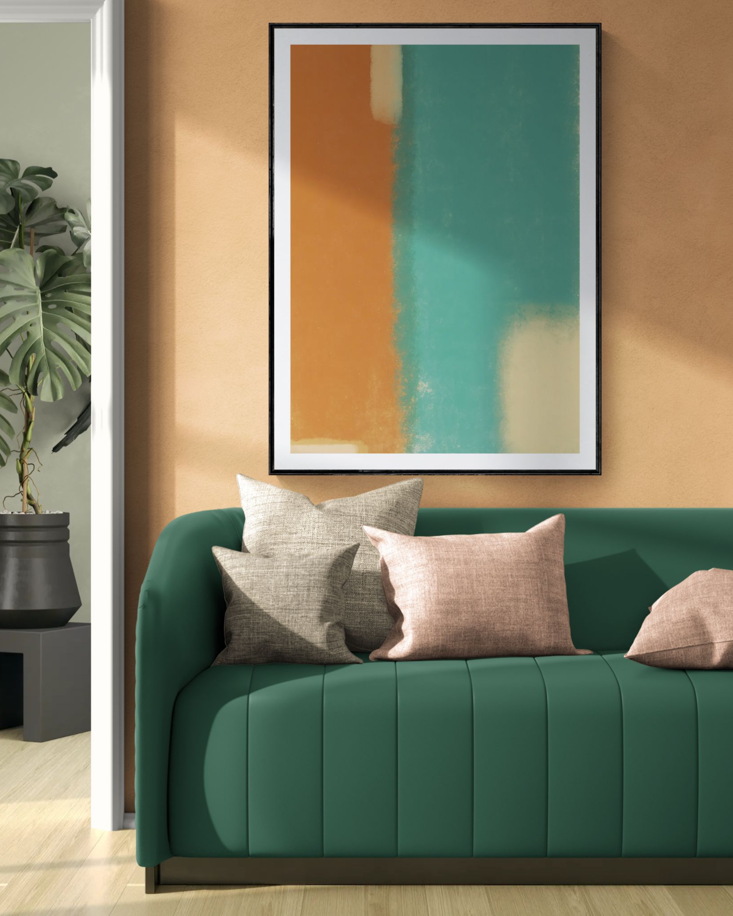 Moss & Rust | Minimalist Abstract Fine Art Print