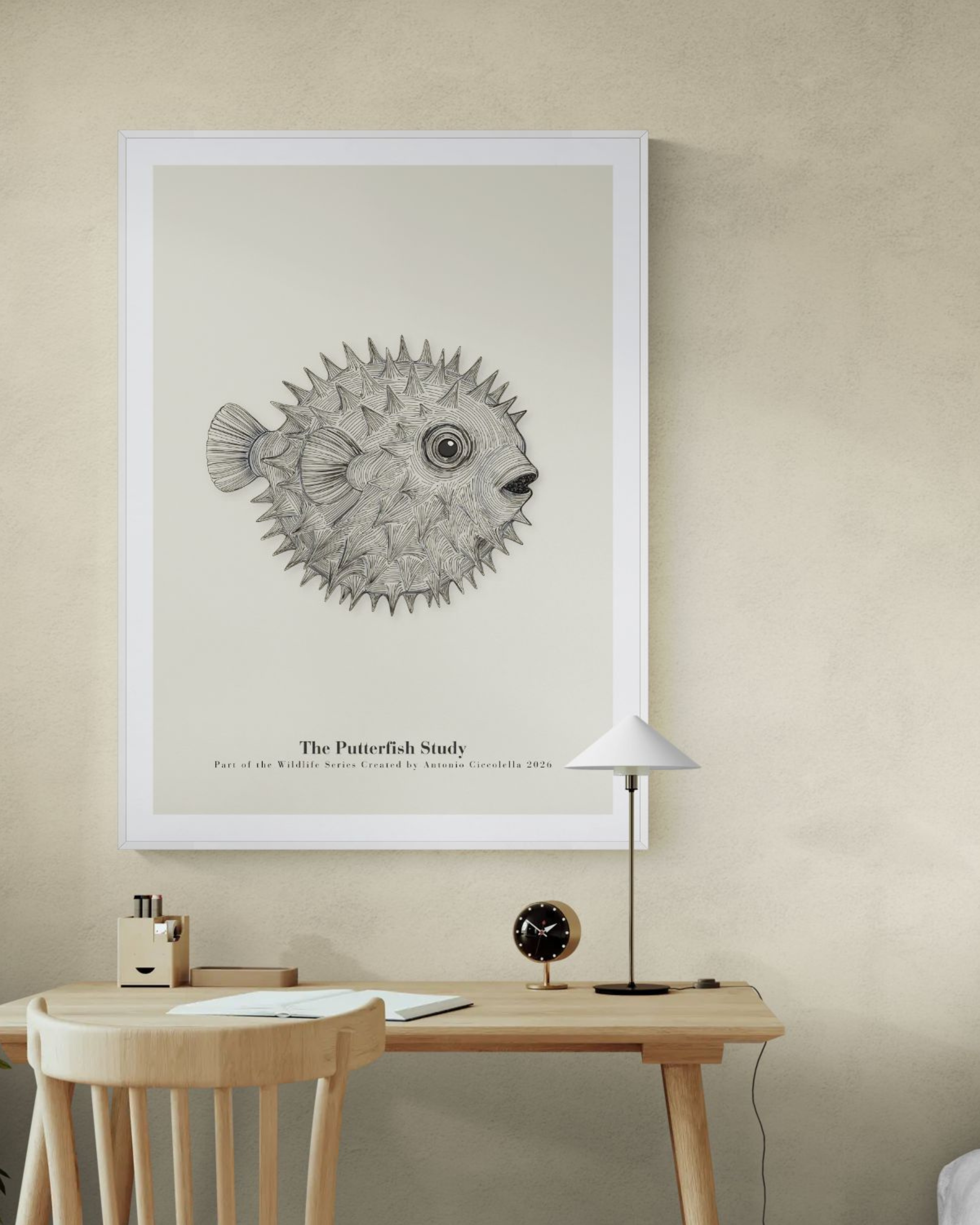 The Pufferfish Study | Vintage Pufferfish Fine Art Print