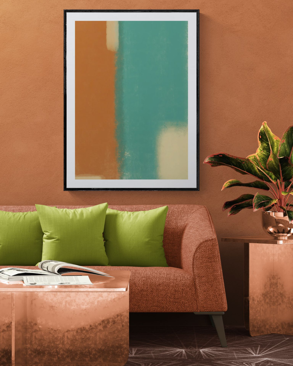 Moss & Rust | Minimalist Abstract Fine Art Print