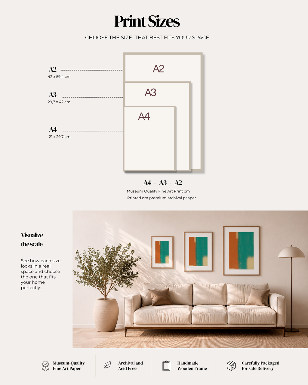 Moss & Rust | Minimalist Abstract Fine Art Print