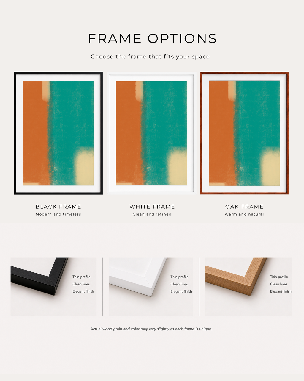 Moss & Rust | Minimalist Abstract Fine Art Print