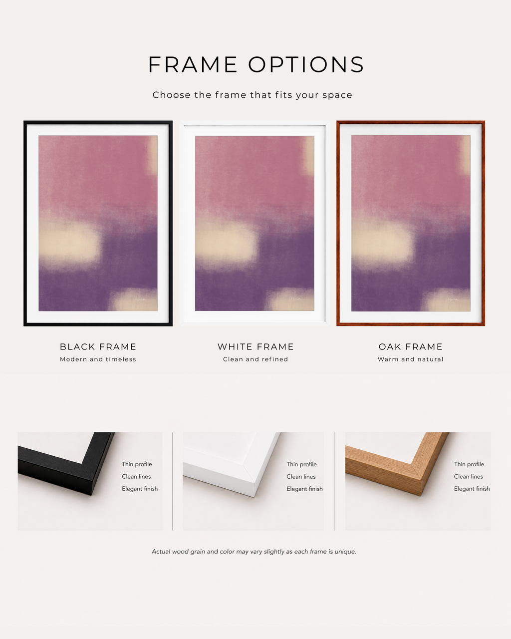 Violet Haze | Minimalist Abstract Fine Art Print