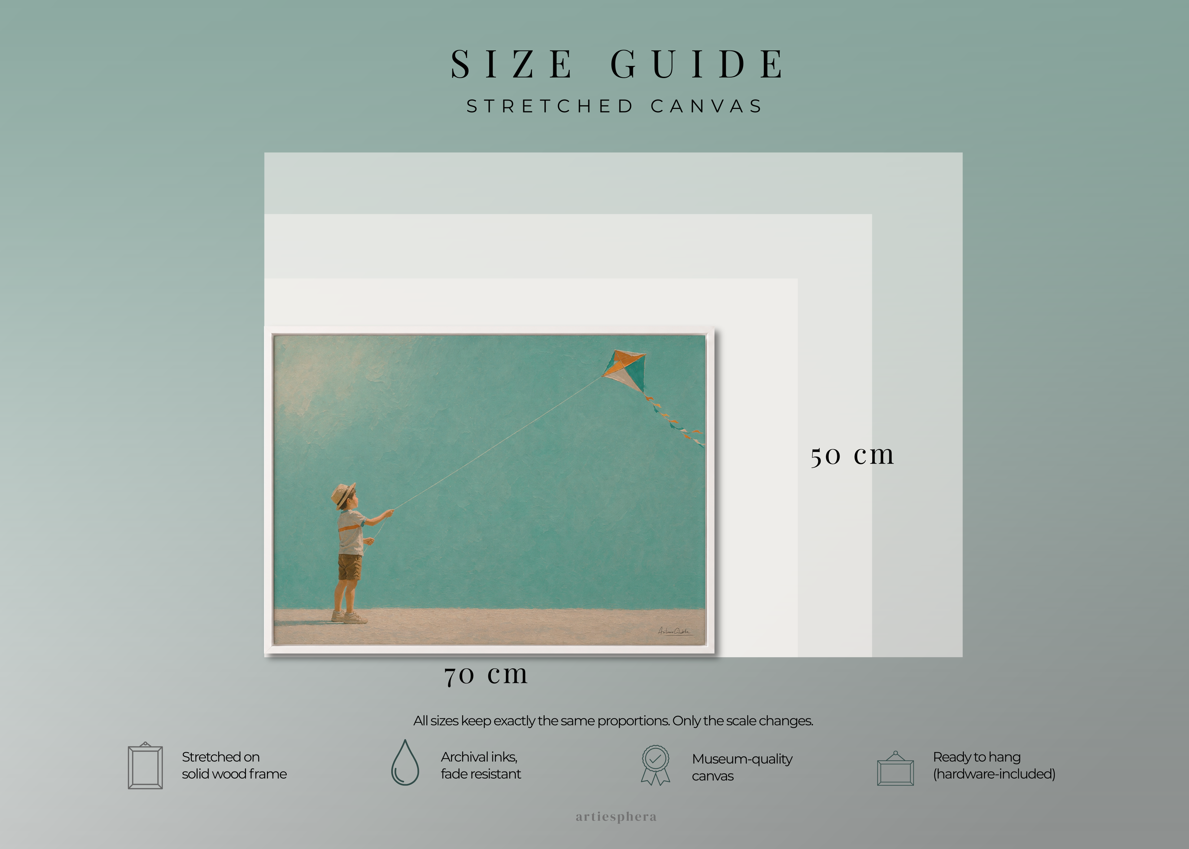 Childhood Memories III | Framed Canvas | Minimalist Child Wall Art | Nostalgic Artwork
