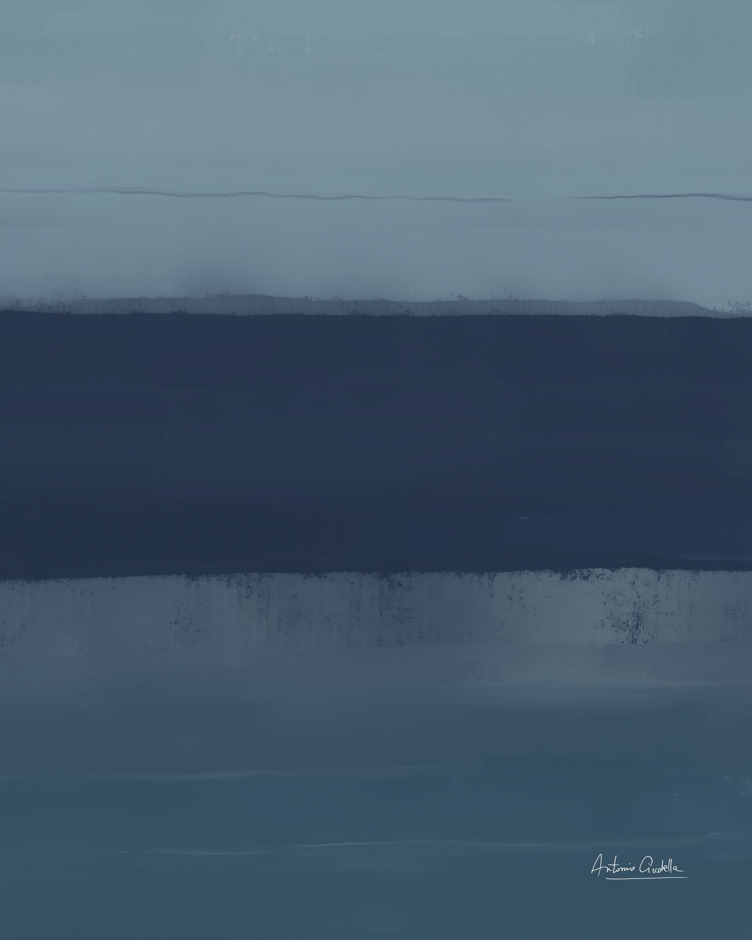 Slate Horizon | Minimalist Abstract Fine Art Print