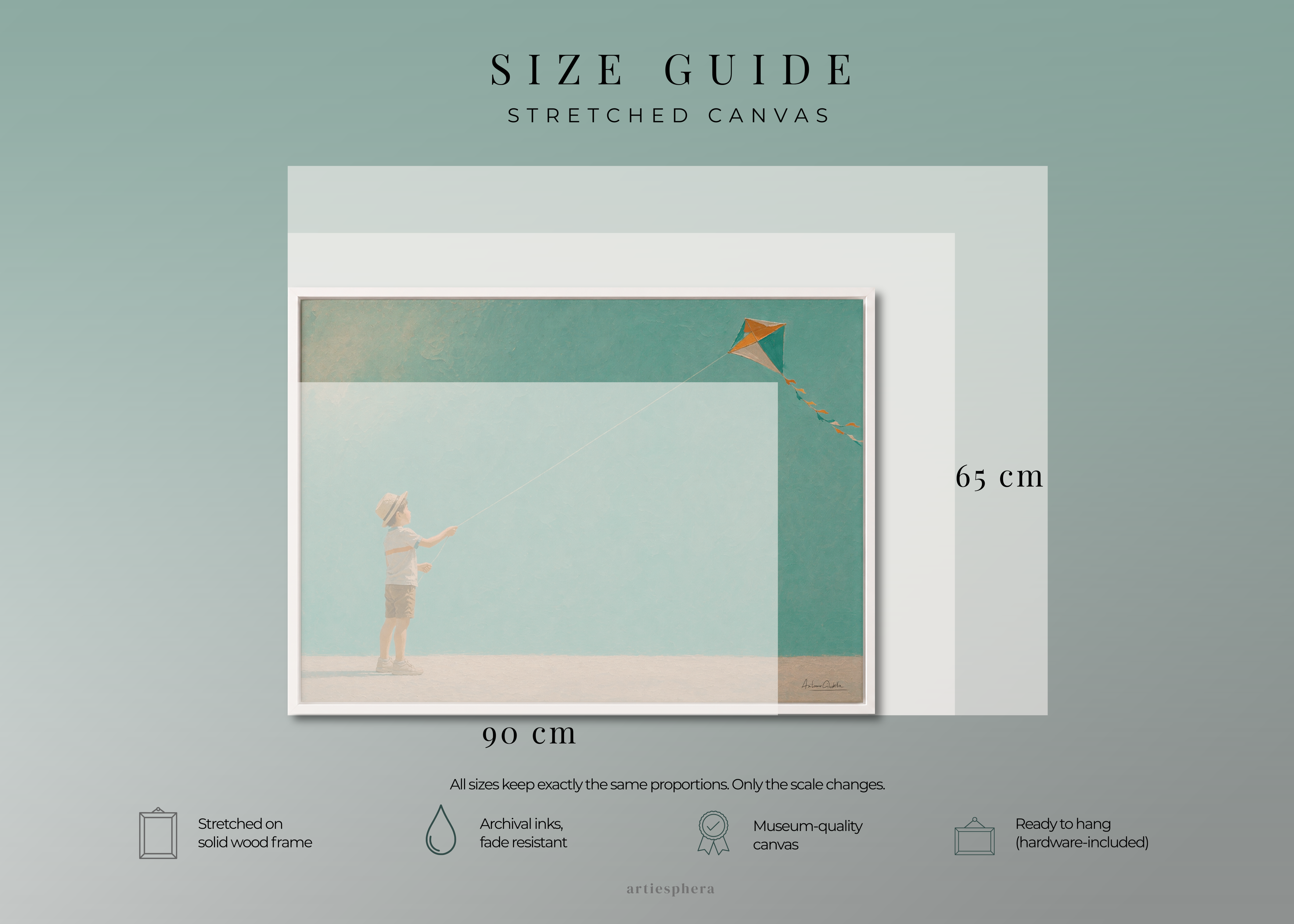 Childhood Memories III | Framed Canvas | Minimalist Child Wall Art | Nostalgic Artwork