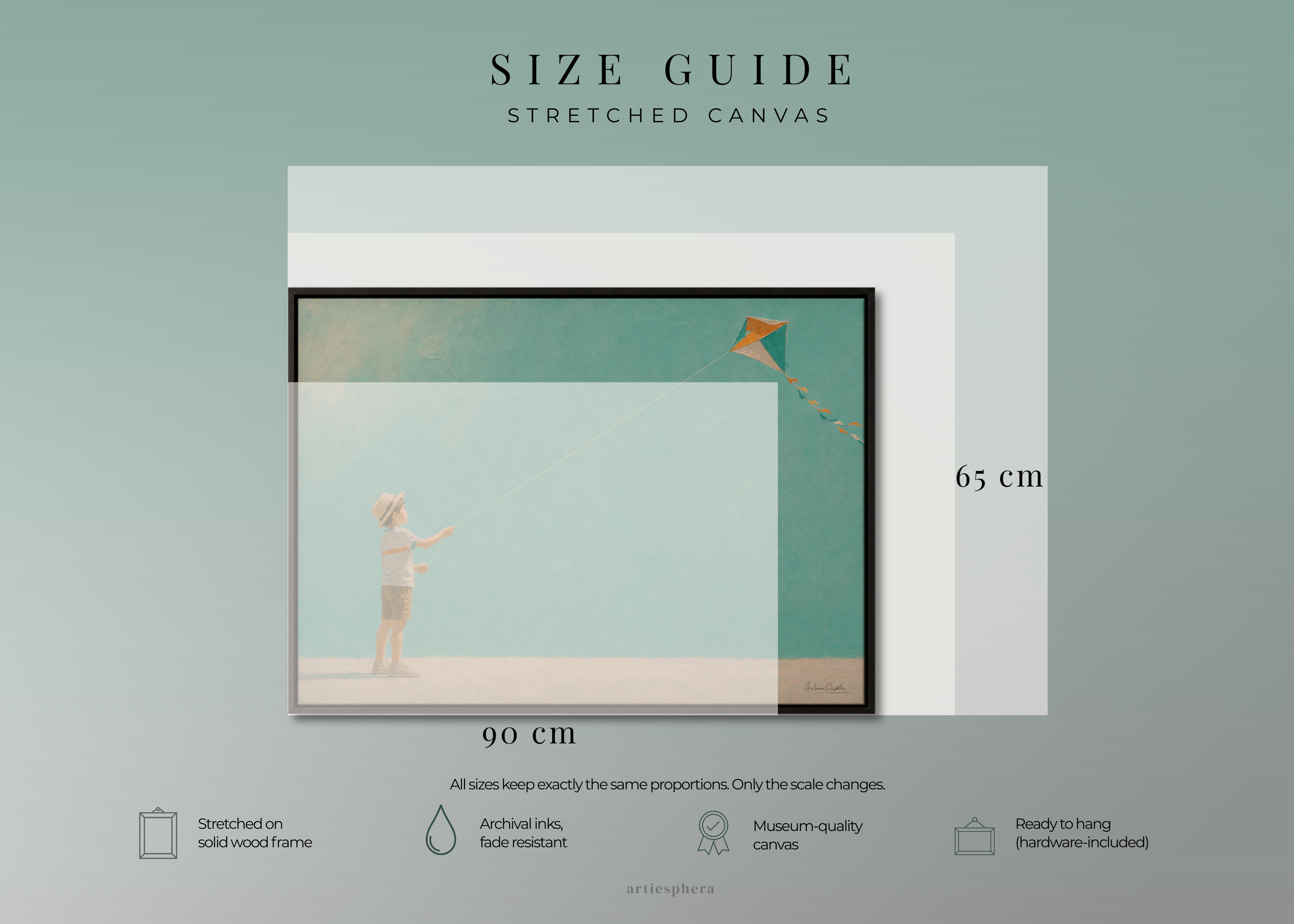 Childhood Memories III | Framed Canvas | Minimalist Child Wall Art | Nostalgic Artwork