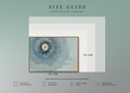 Resonant Emergence | Framed Canvas Print | Abstract Blue Wall Art