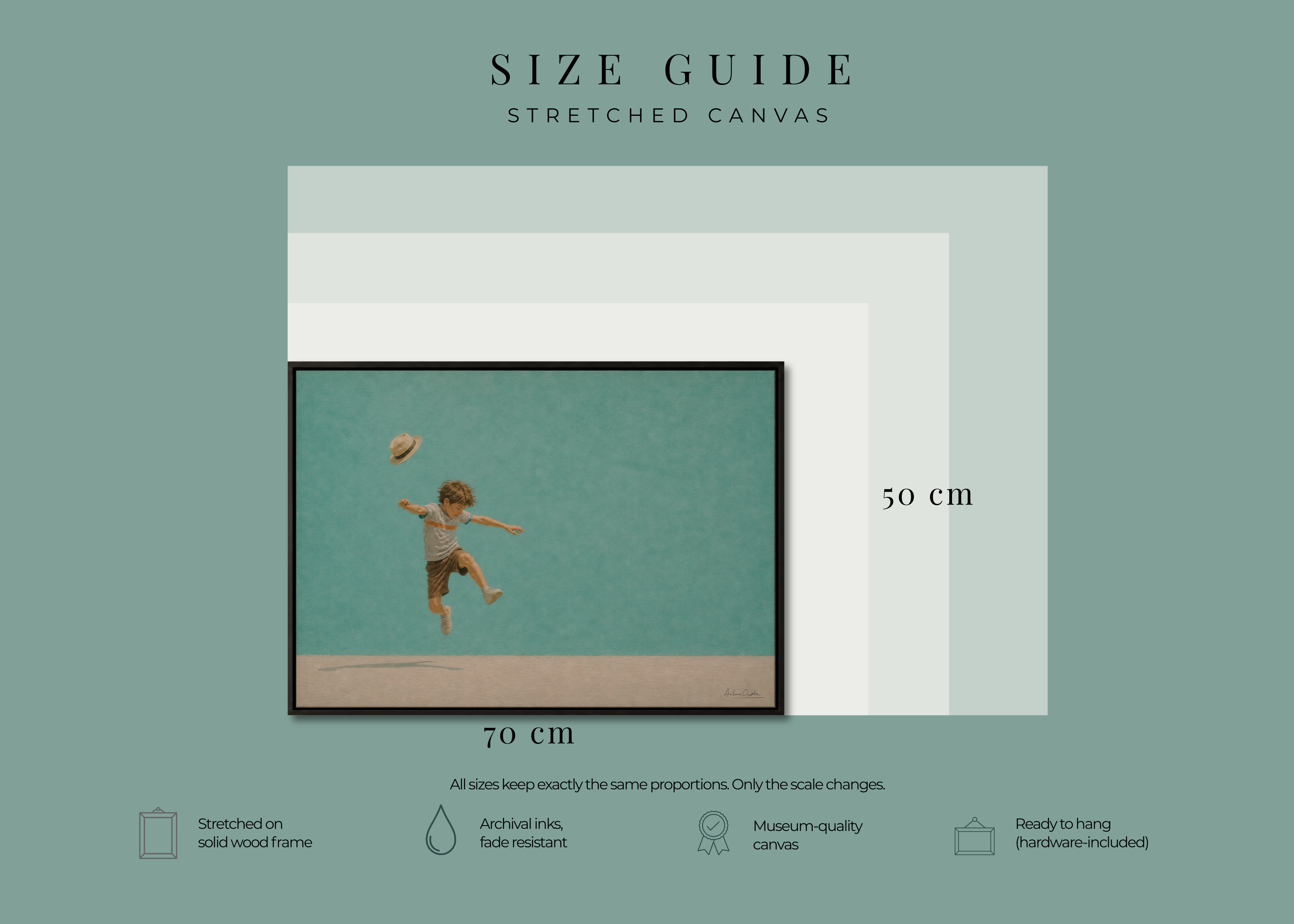 Childhood Memories VI | Framed Canvas | Minimalist Child Wall Art | Nostalgic Artwork
