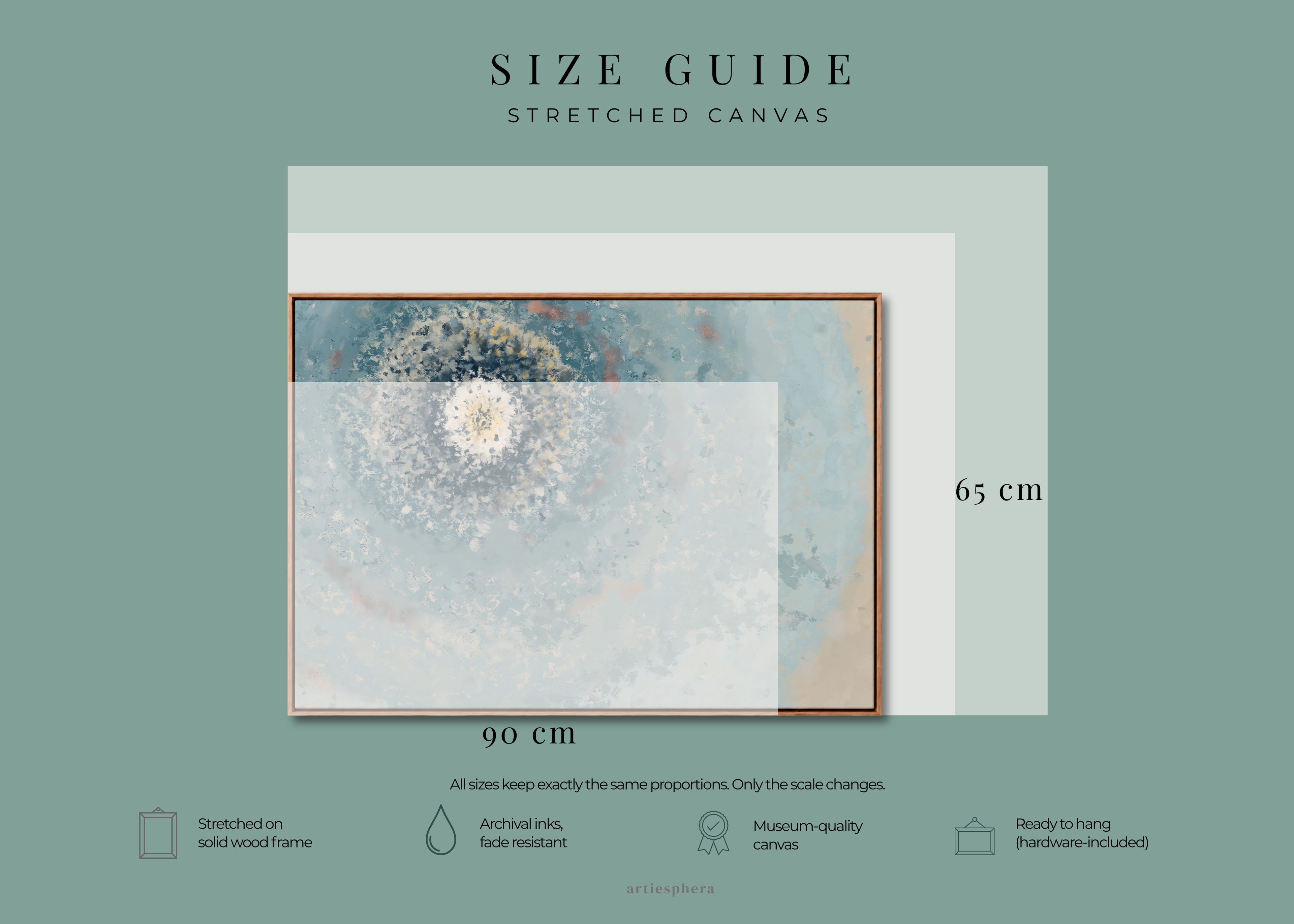 Resonant Emergence | Framed Canvas Print | Abstract Blue Wall Art