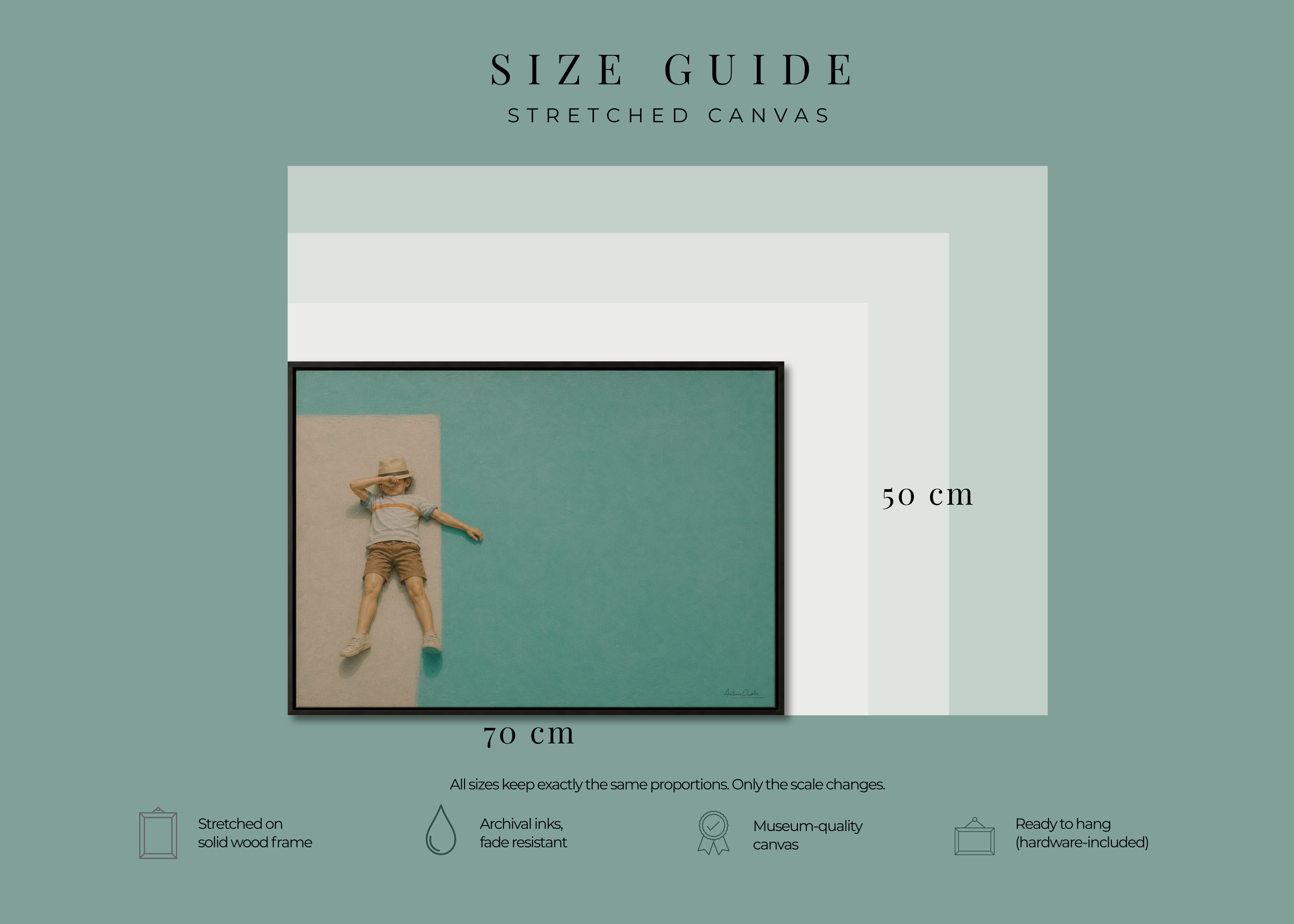 Childhood Memories VII | Framed Canvas | Minimalist Child Wall Art | Nostalgic Artwork