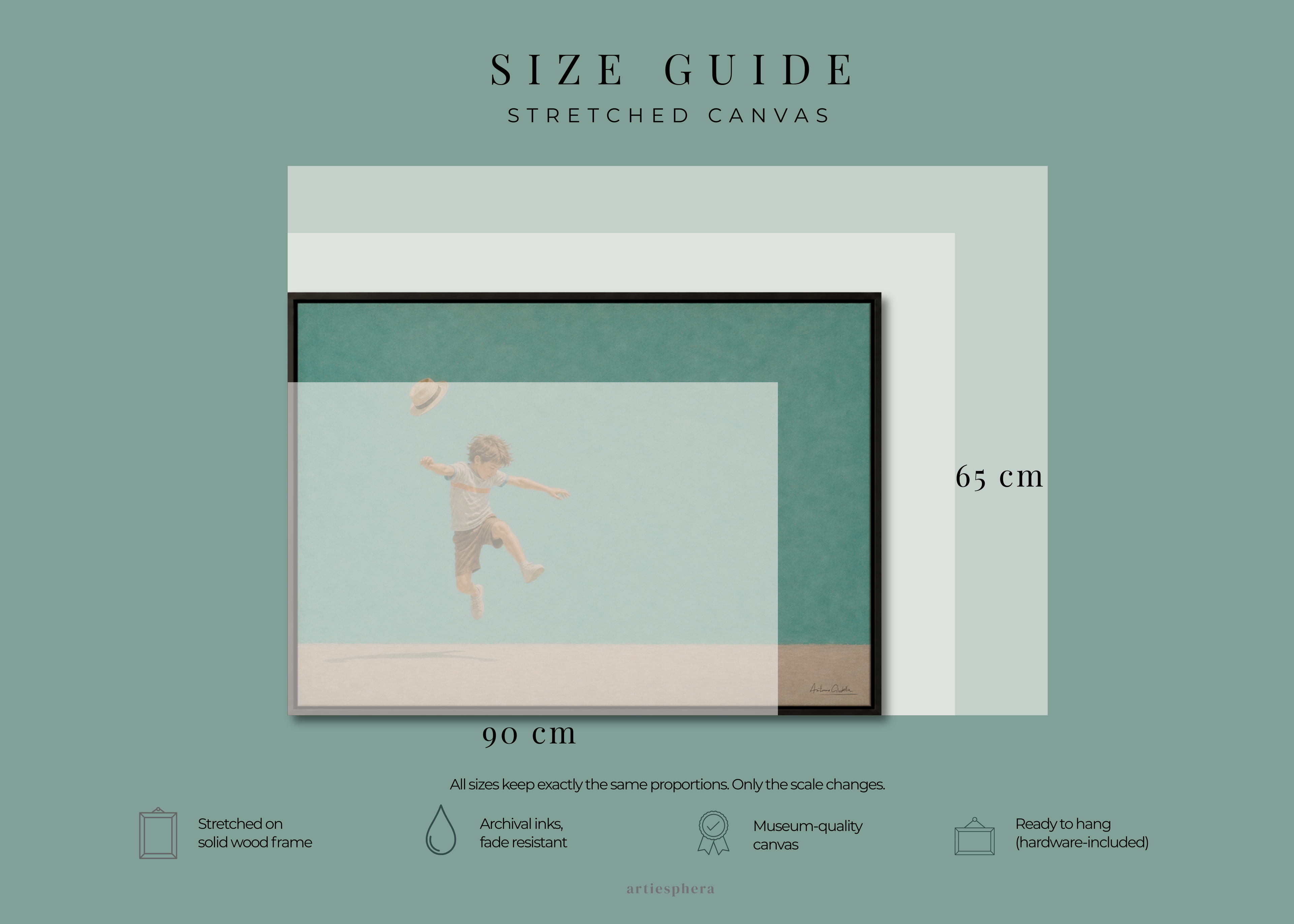 Childhood Memories VI | Framed Canvas | Minimalist Child Wall Art | Nostalgic Artwork