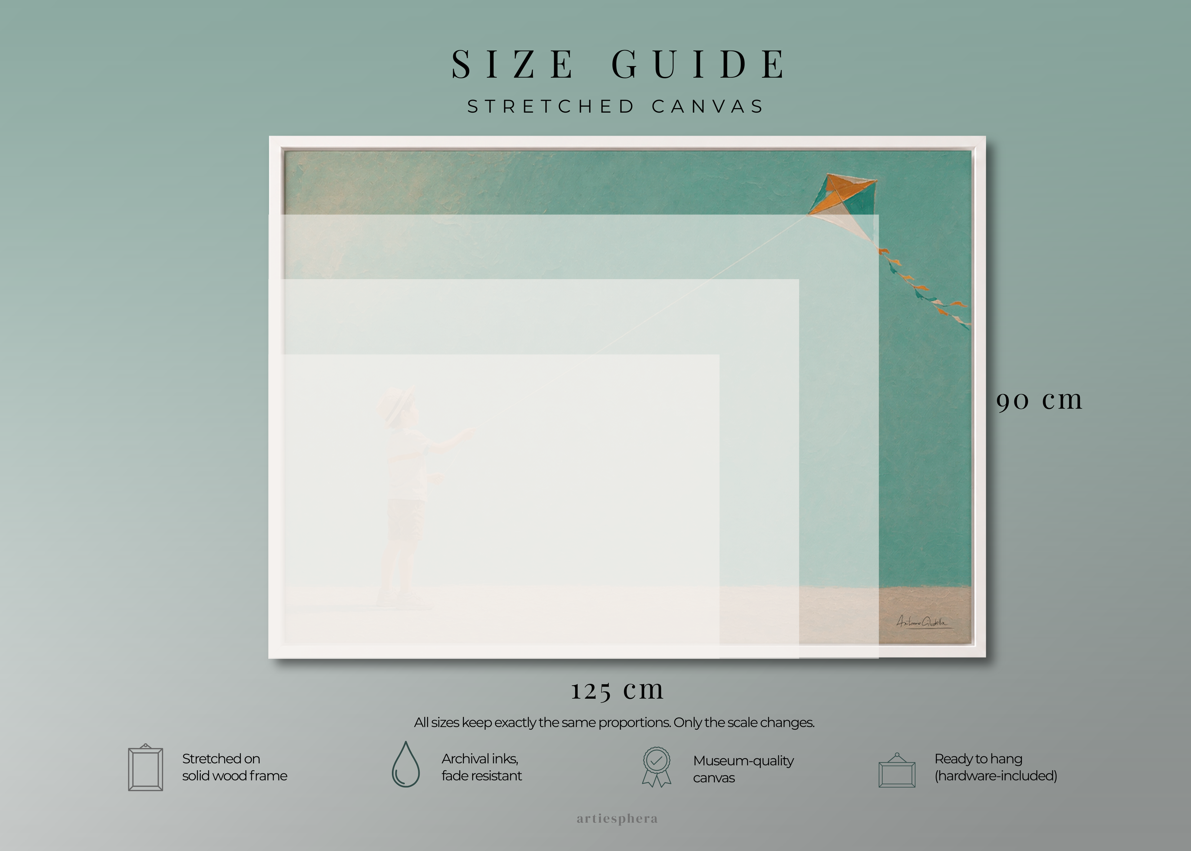 Childhood Memories III | Framed Canvas | Minimalist Child Wall Art | Nostalgic Artwork