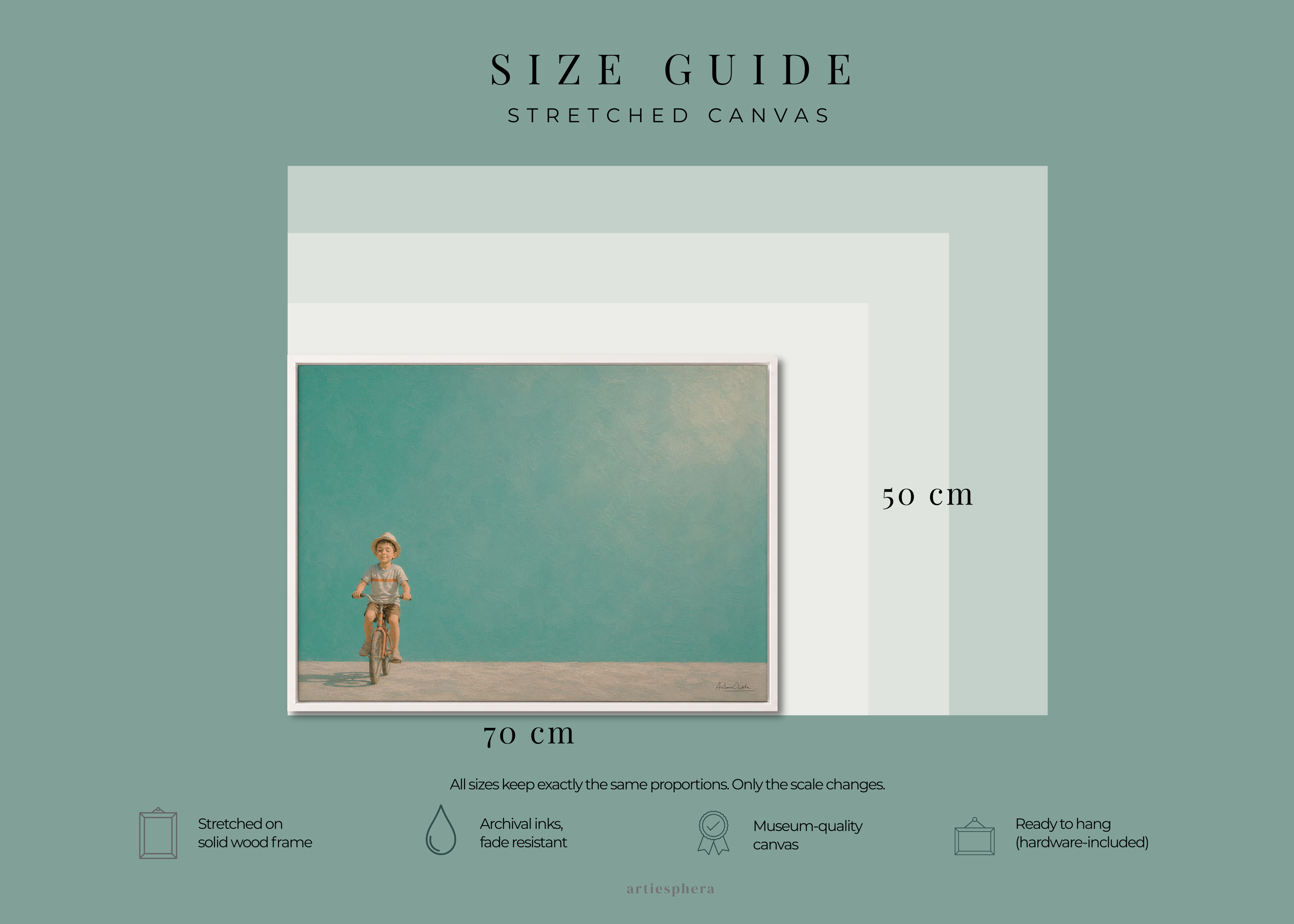 Childhood Memories II | Framed Canvas | Minimalist Child Wall Art | Nostalgic Artwork