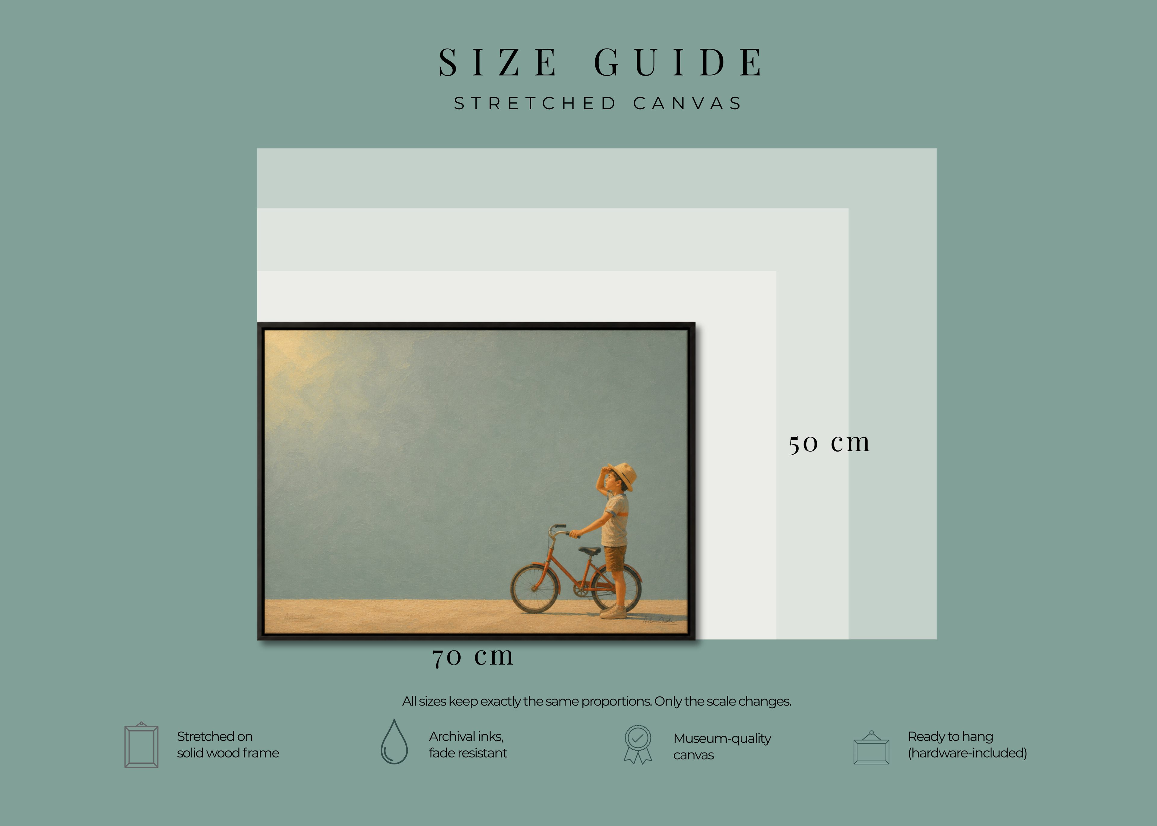 Childhood Memories V | Framed Canvas | Minimalist Child Wall Art | Nostalgic Artwork
