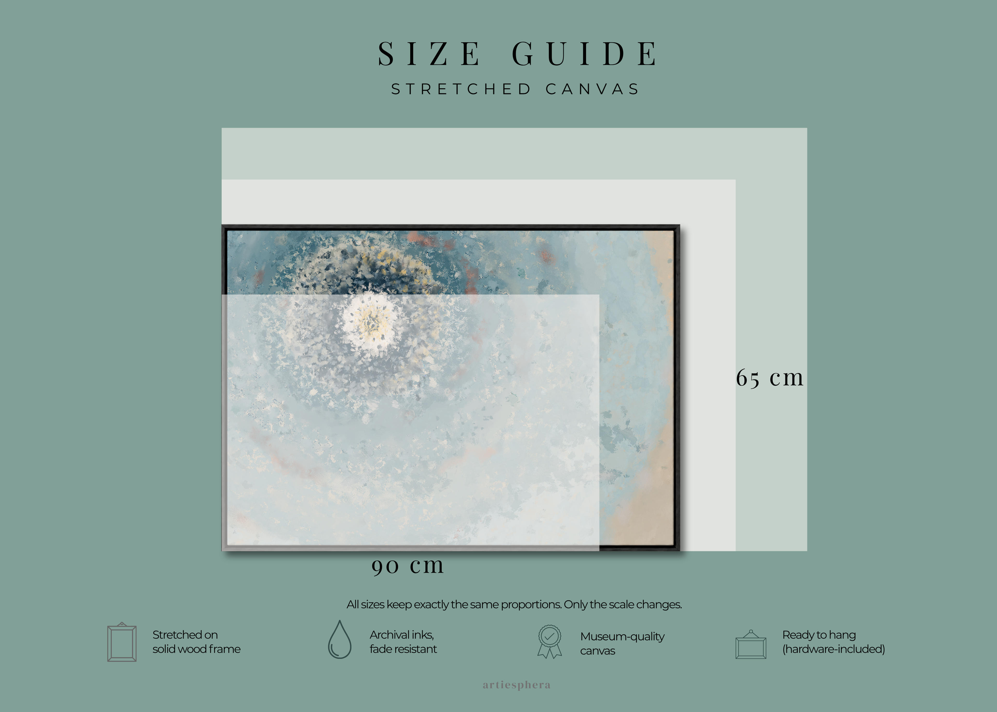 Resonant Emergence | Framed Canvas Print | Abstract Blue Wall Art