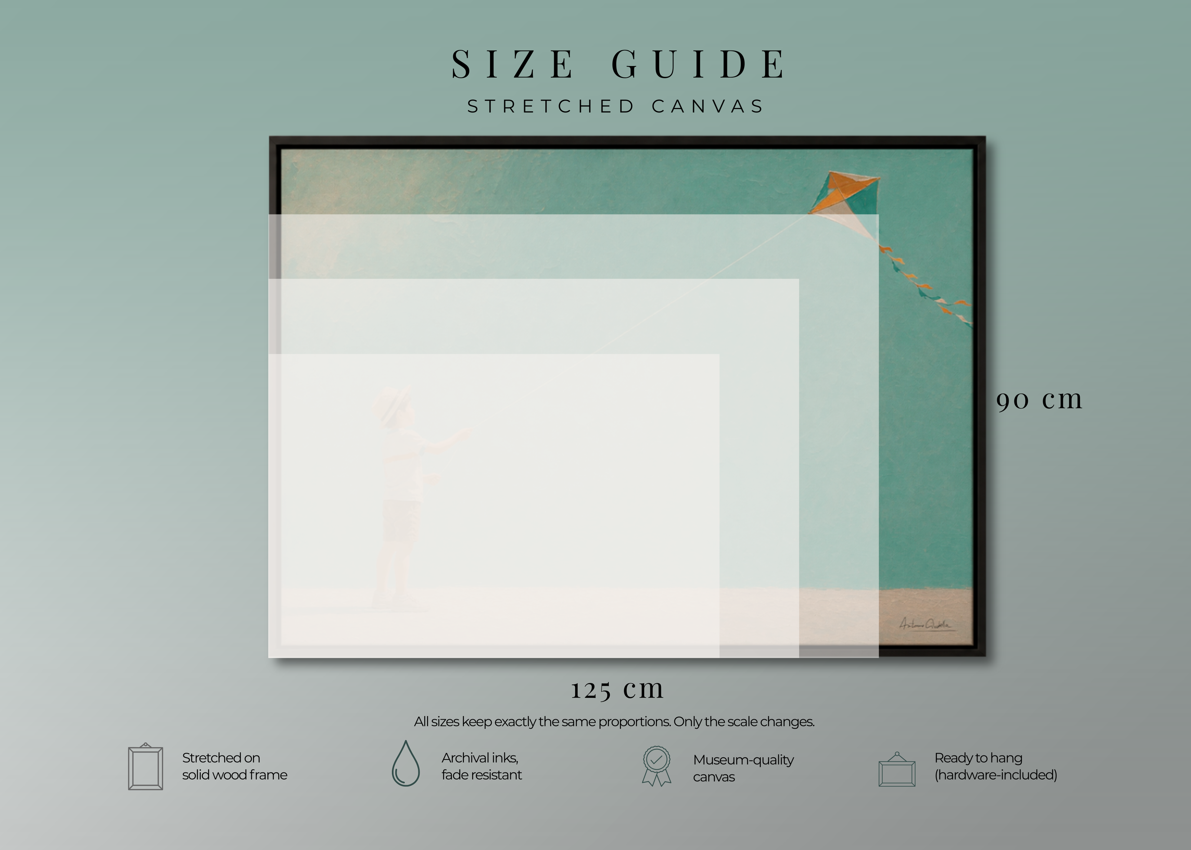 Childhood Memories III | Framed Canvas | Minimalist Child Wall Art | Nostalgic Artwork