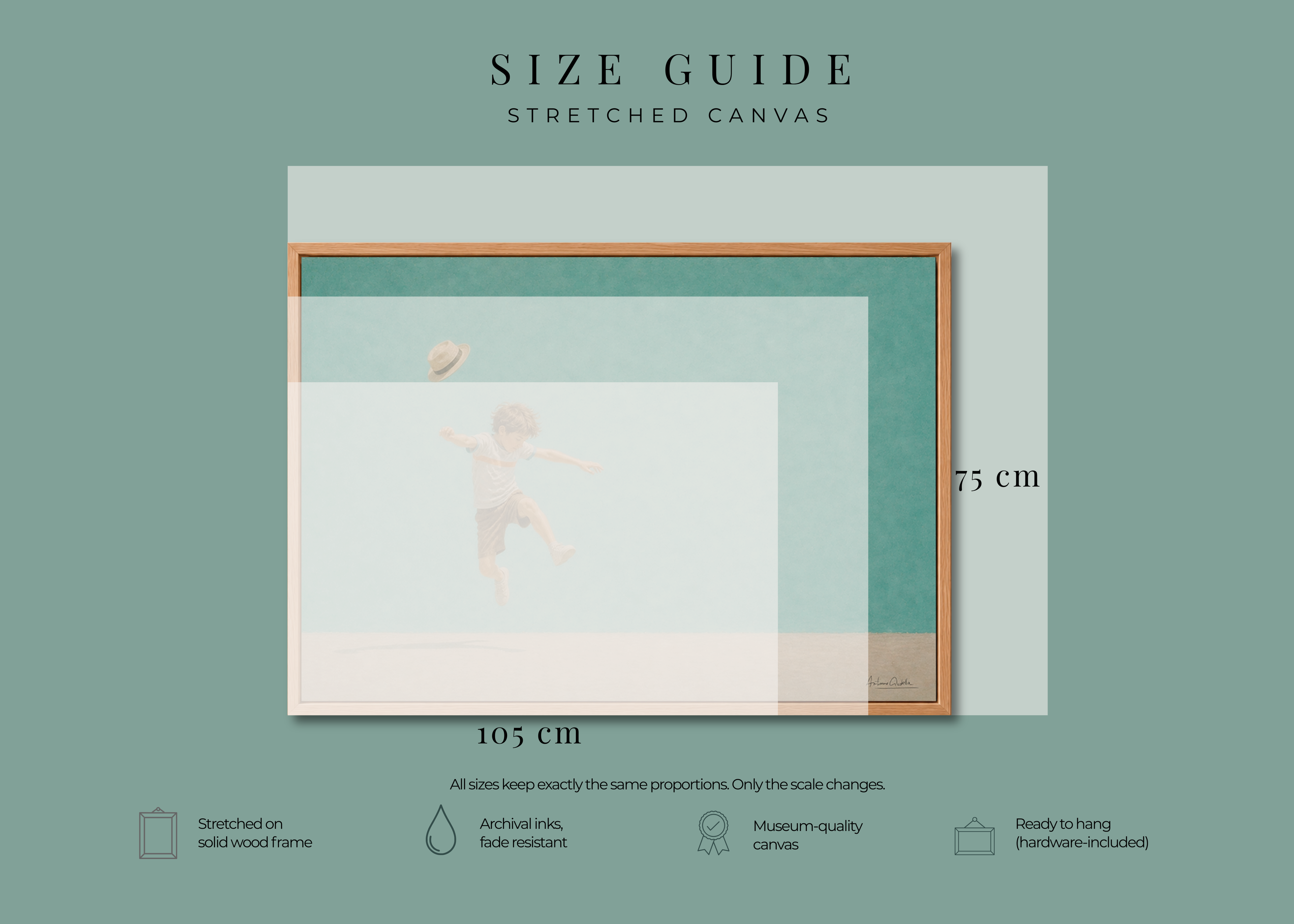 Childhood Memories VI | Framed Canvas | Minimalist Child Wall Art | Nostalgic Artwork