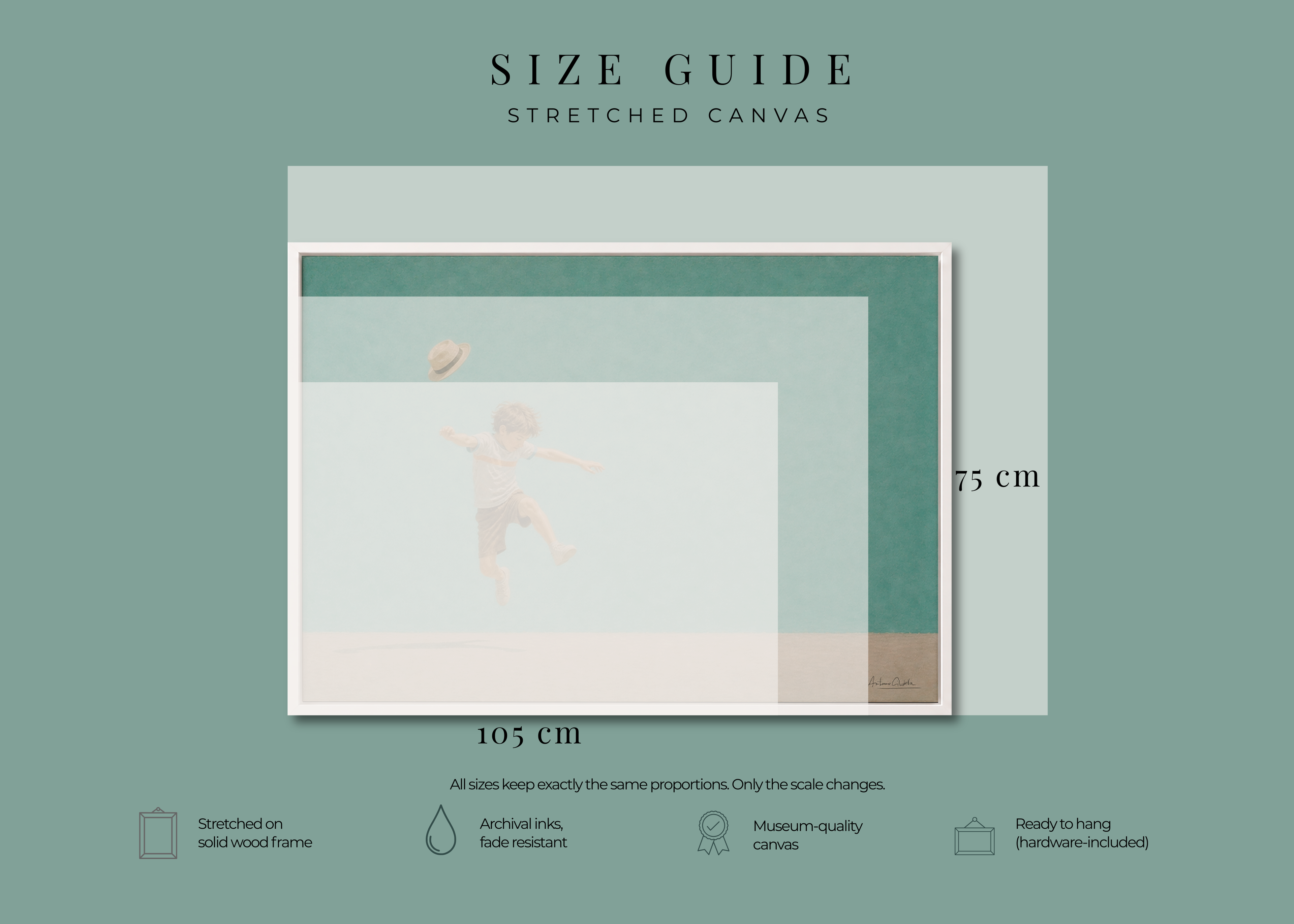 Childhood Memories VI | Framed Canvas | Minimalist Child Wall Art | Nostalgic Artwork
