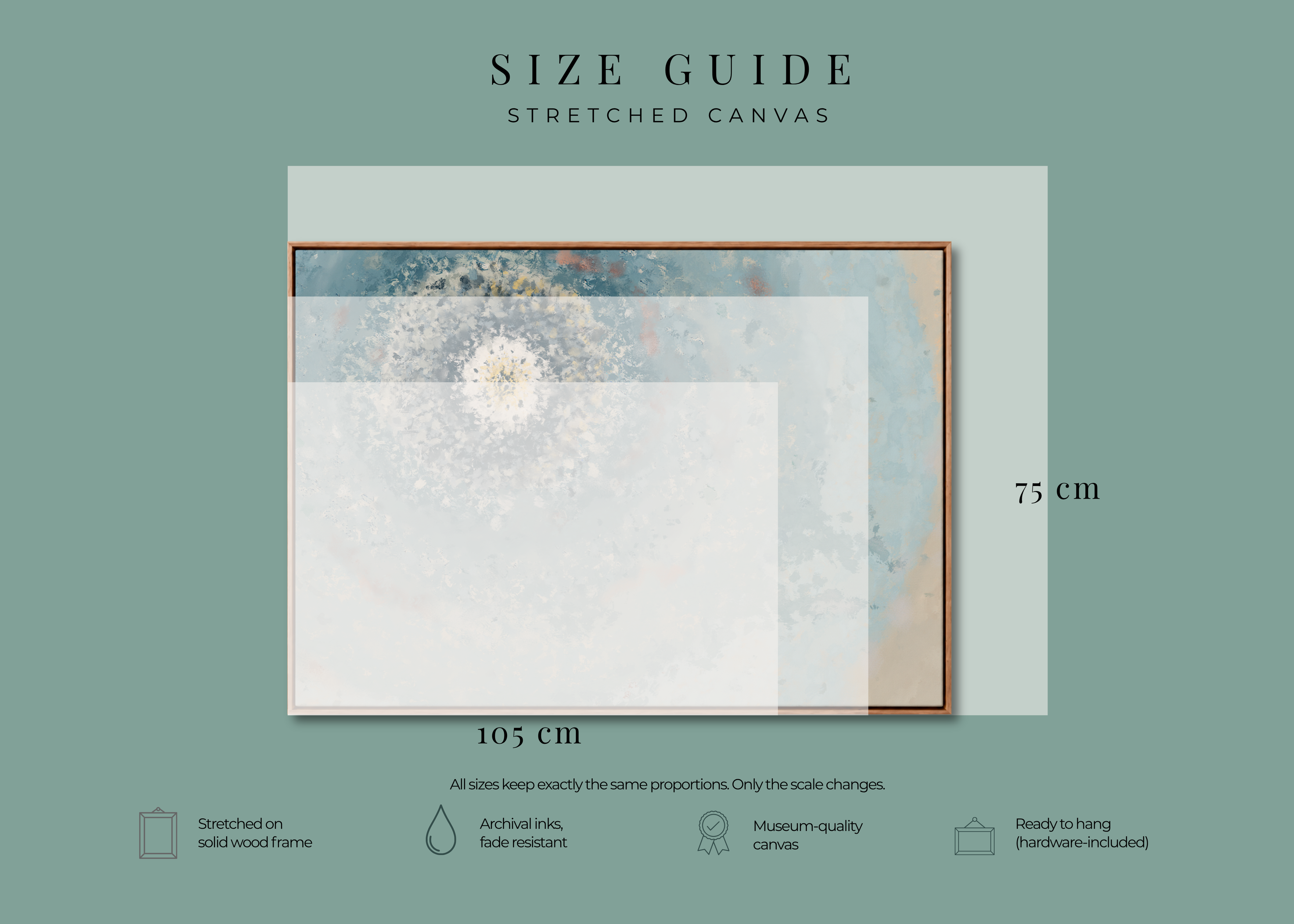 Resonant Emergence | Framed Canvas Print | Abstract Blue Wall Art