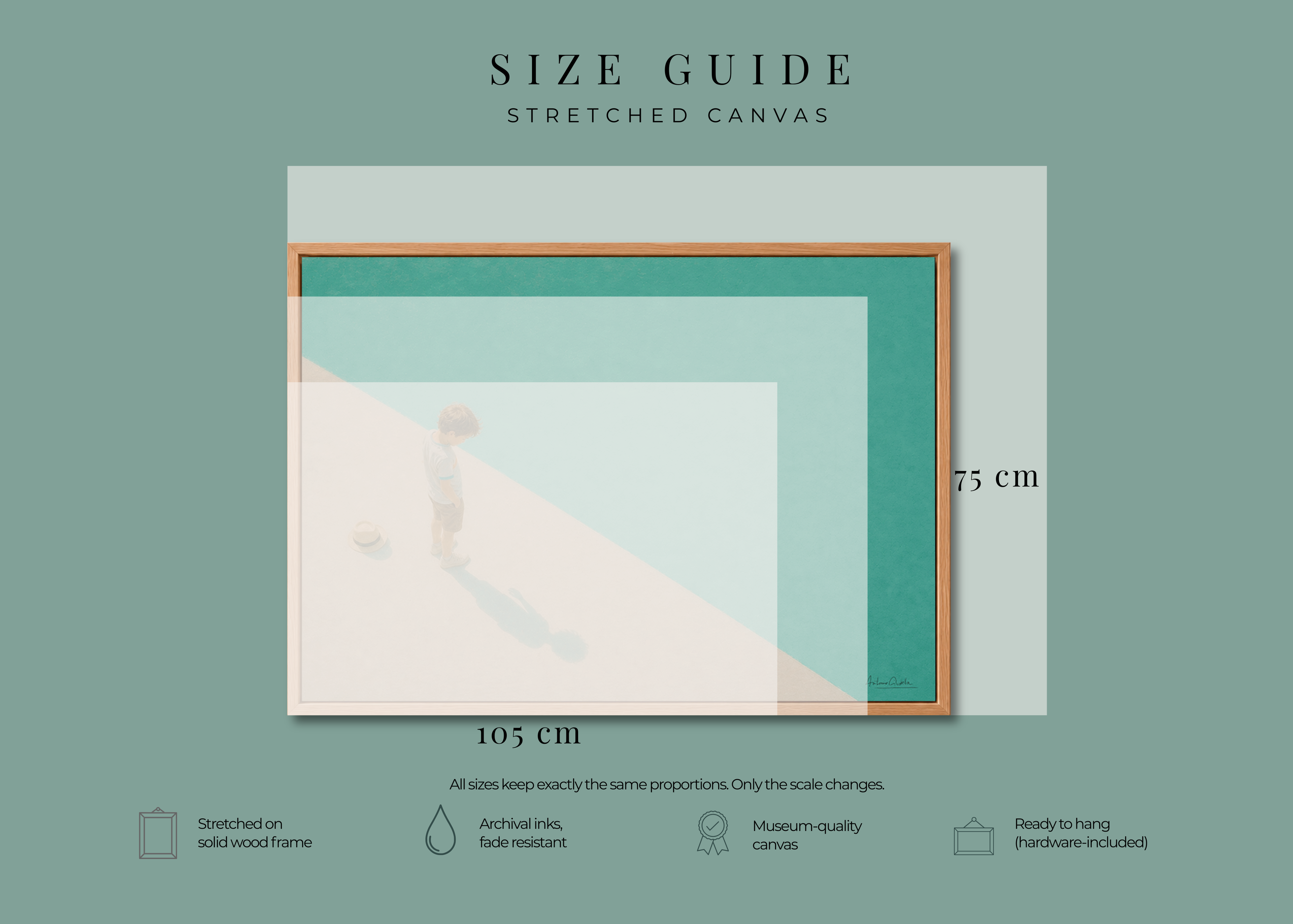 Childhood Memories VIII | Framed Canvas | Minimalist Child Wall Art | Nostalgic Artwork
