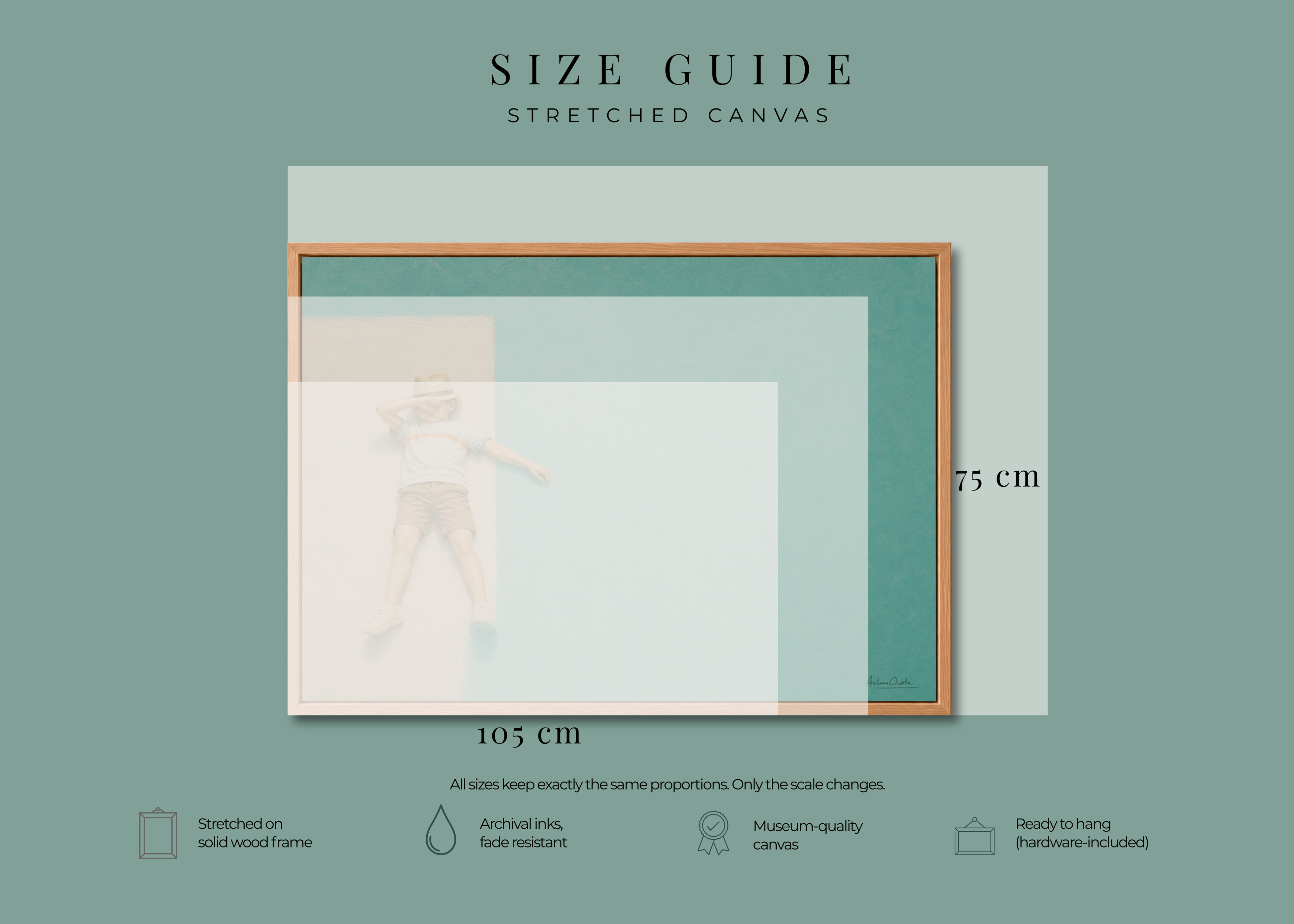 Childhood Memories VII | Framed Canvas | Minimalist Child Wall Art | Nostalgic Artwork