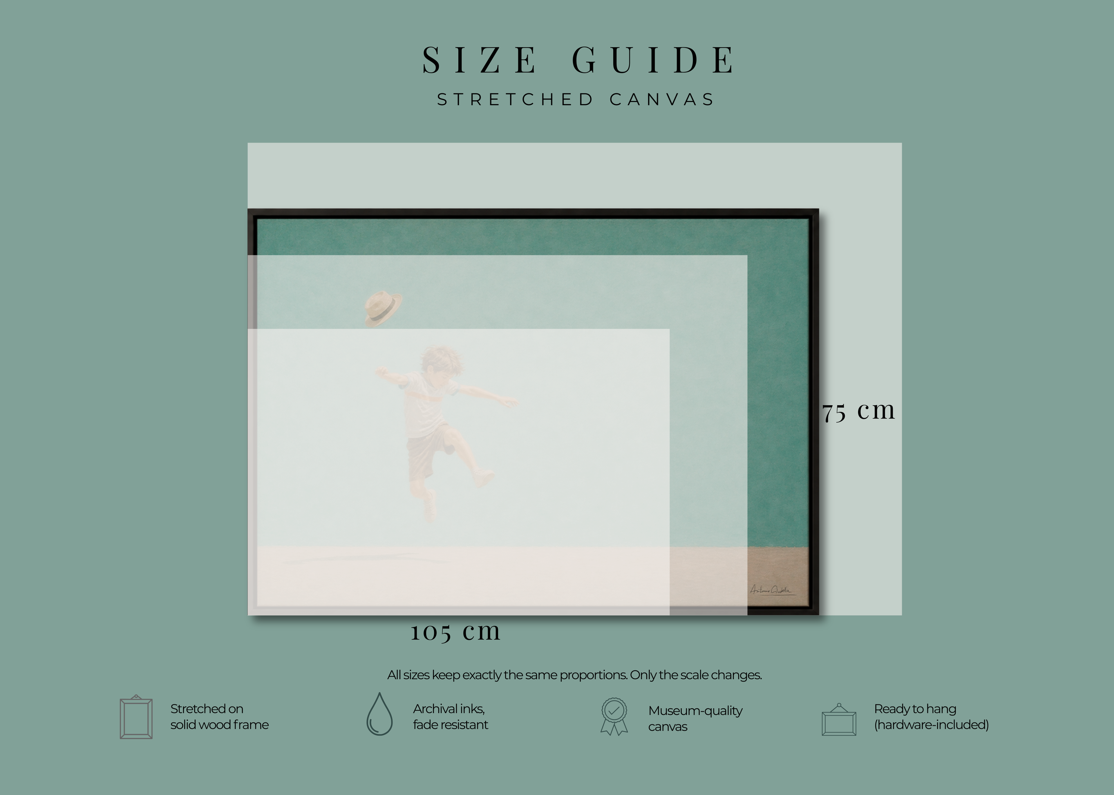 Childhood Memories VI | Framed Canvas | Minimalist Child Wall Art | Nostalgic Artwork