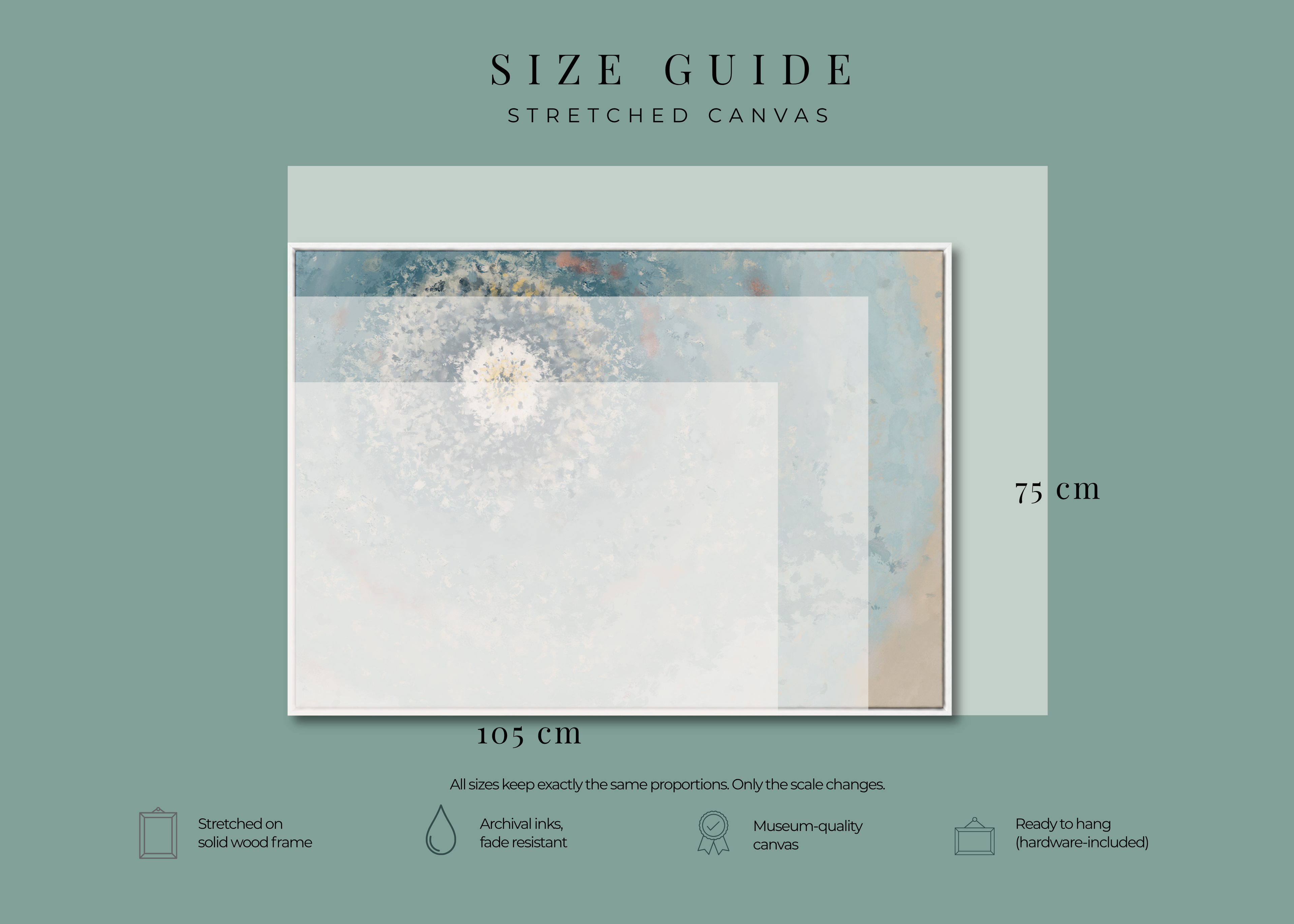 Resonant Emergence | Framed Canvas Print | Abstract Blue Wall Art
