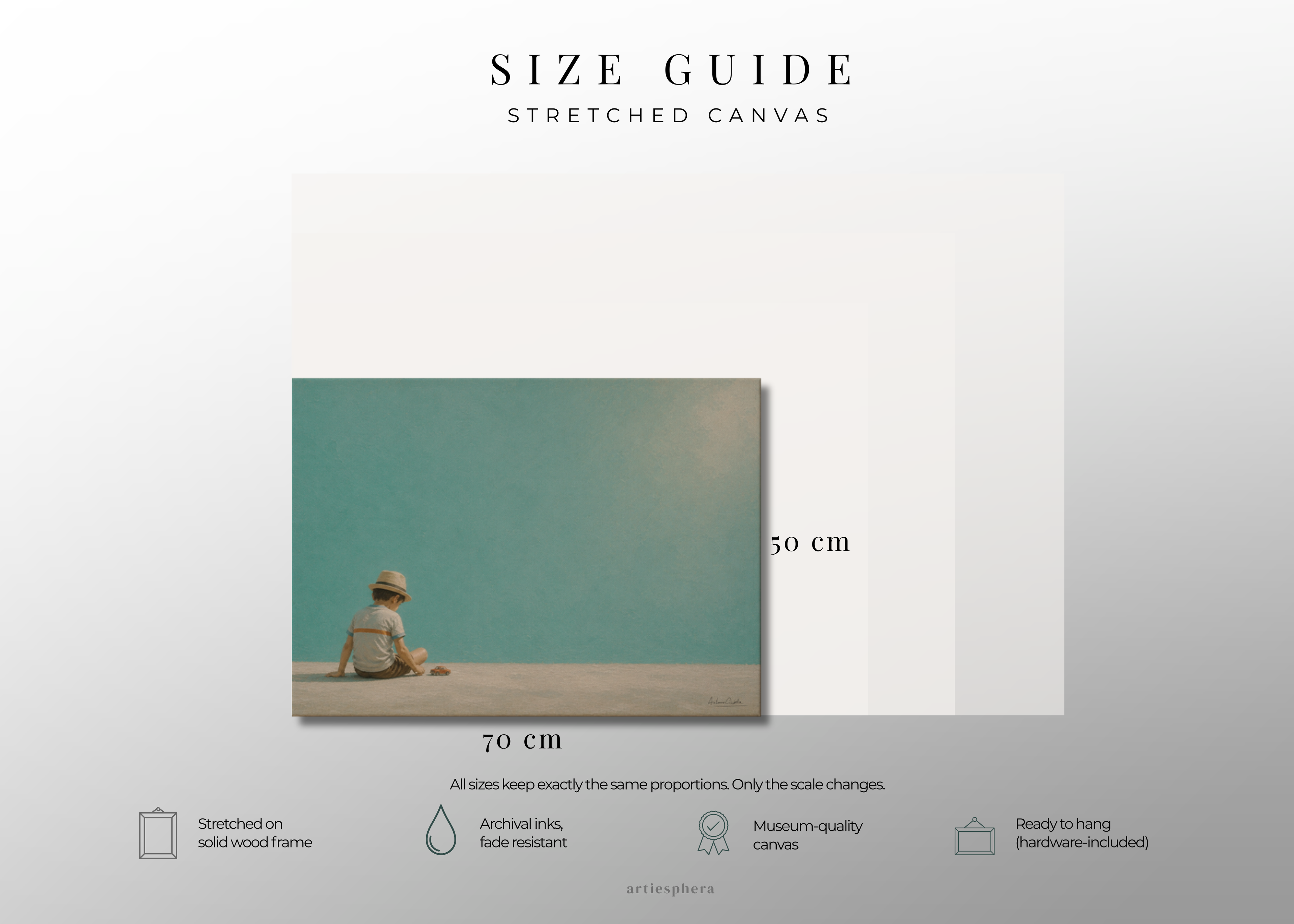 Childhood Memories IV | Canvas Print | Stretched Canvas | Minimalist Wall Art | Nostalgic Child Artwork | Museum-Quality Giclée Canvas