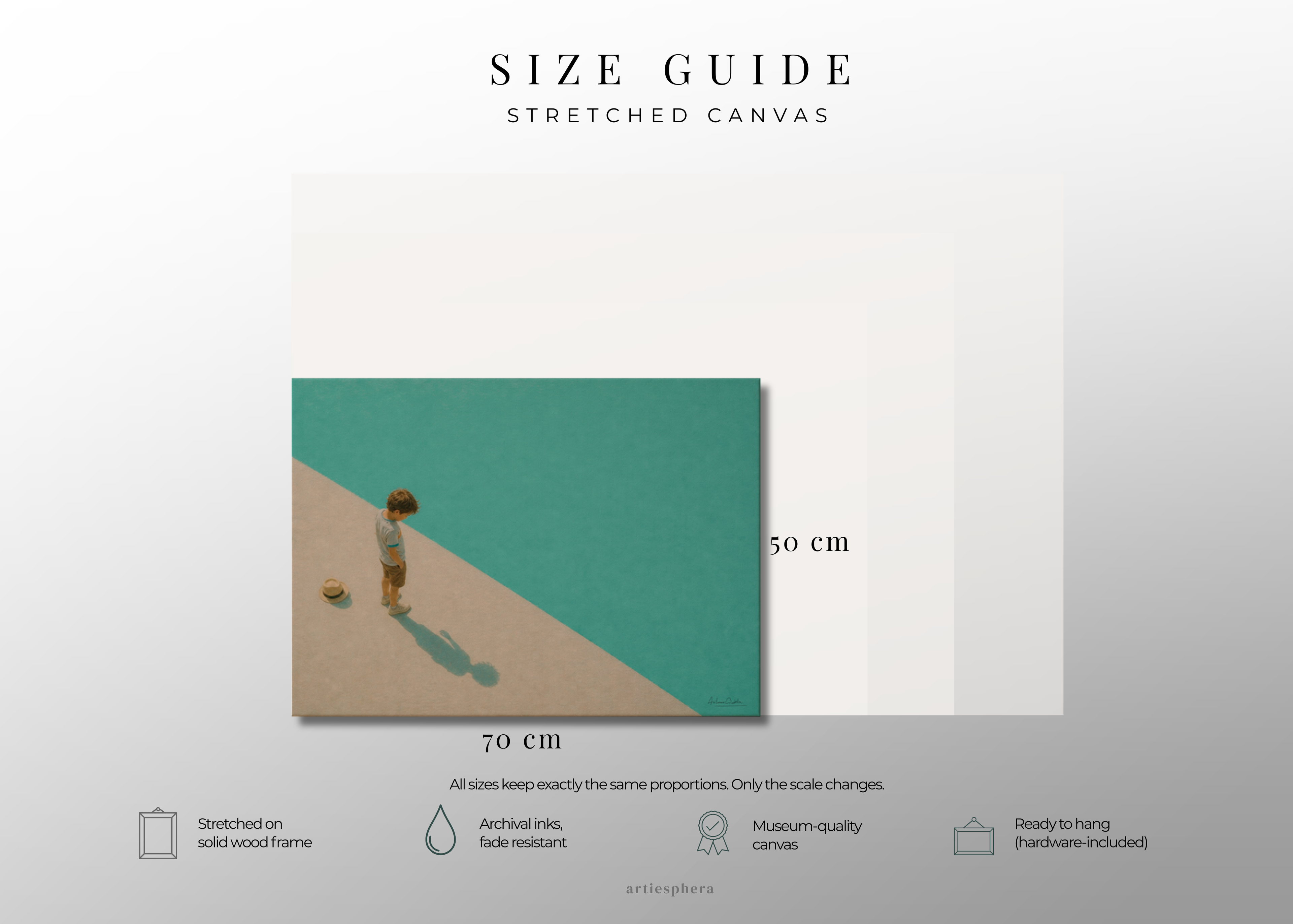 Childhood Memories VIII | Canvas Print | Stretched Canvas | Minimalist Wall Art | Nostalgic Child Artwork | Museum-Quality Giclée Canvas