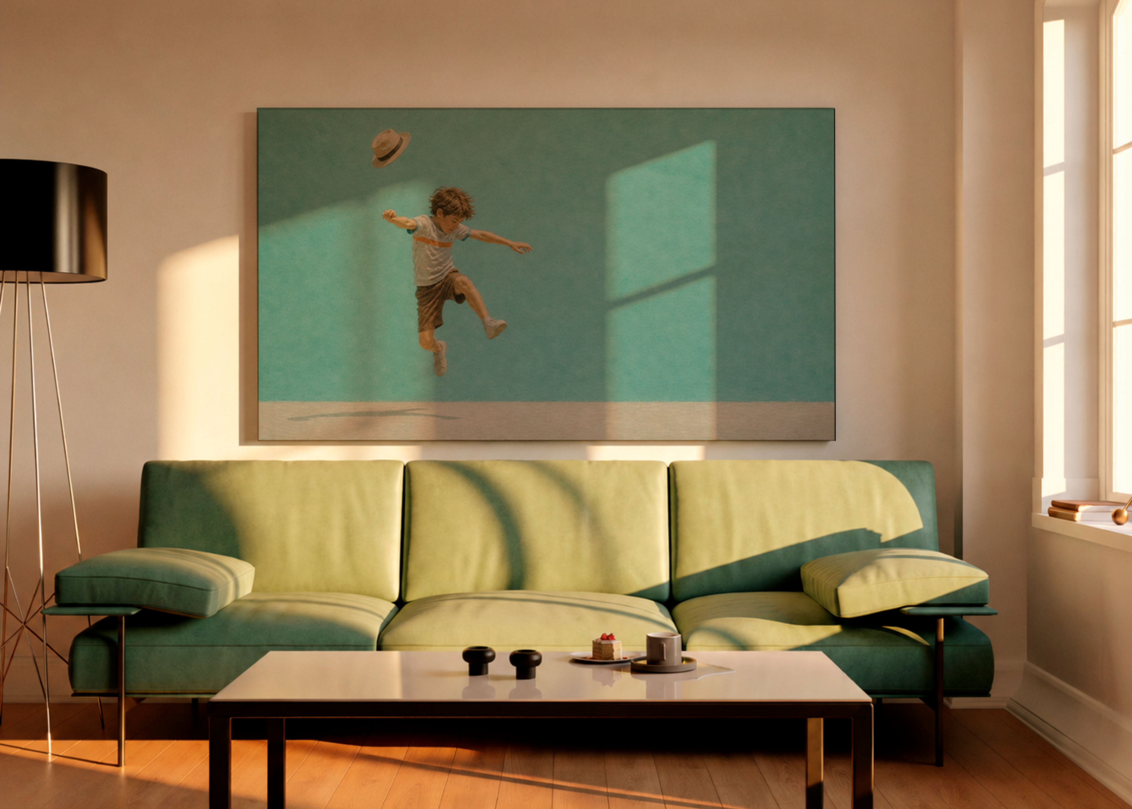 Childhood Memories VI | Canvas Print | Stretched Canvas | Minimalist Wall Art | Nostalgic Child Artwork | Museum-Quality Giclée Canvas