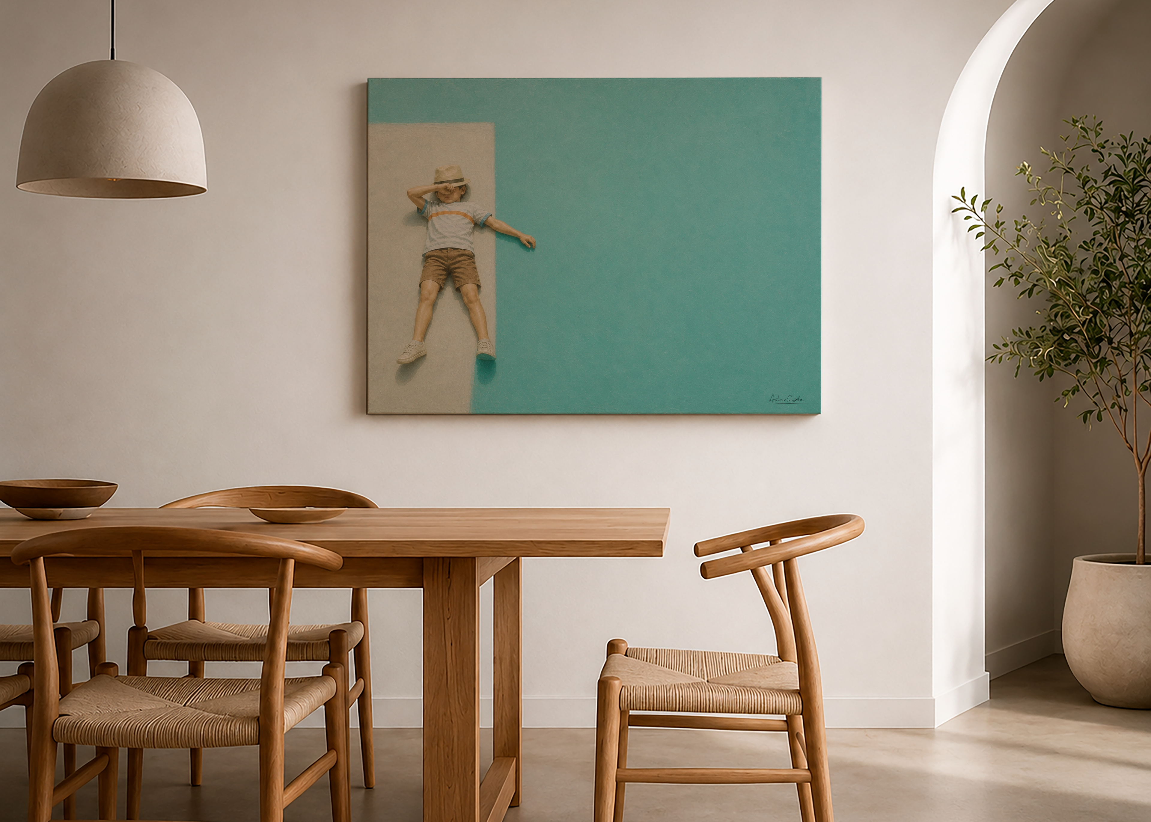 Childhood Memories VII | Canvas Print | Stretched Canvas | Minimalist Wall Art | Nostalgic Child Artwork | Museum-Quality Giclée Canvas