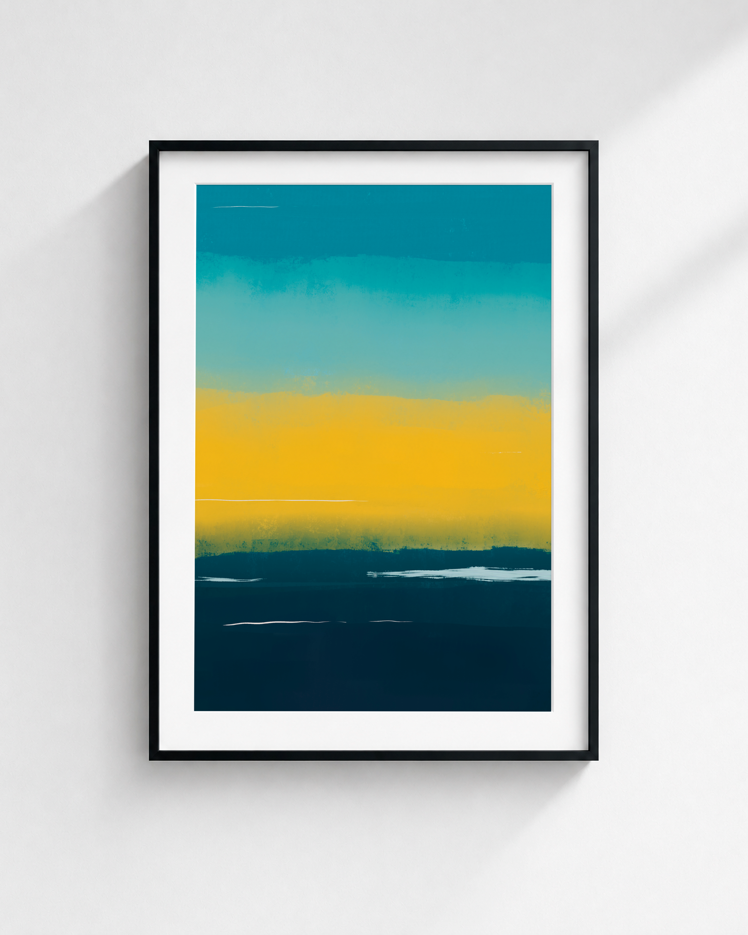 Golden Shore | Abstract Coastal Fine Art Print