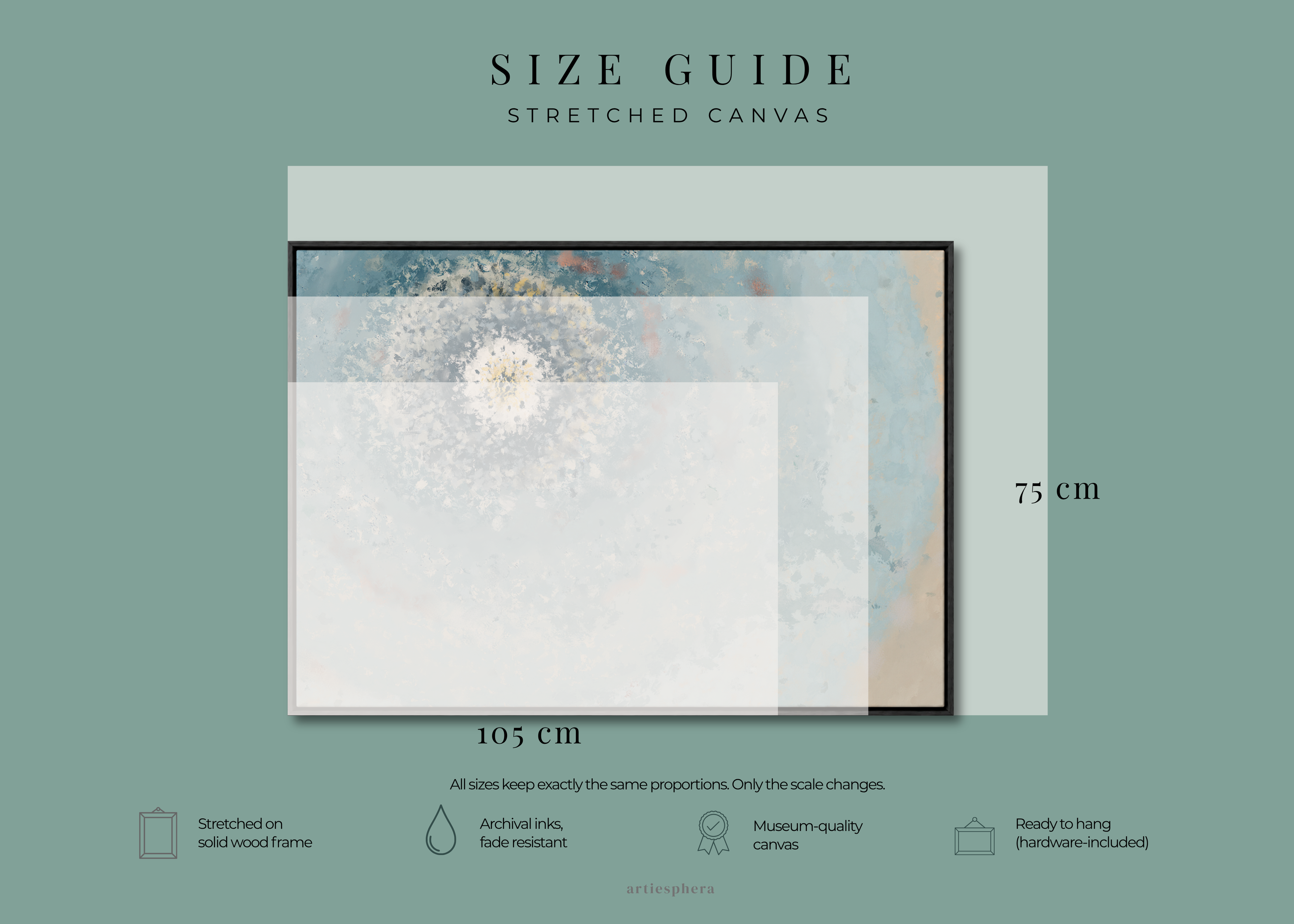 Resonant Emergence | Framed Canvas Print | Abstract Blue Wall Art