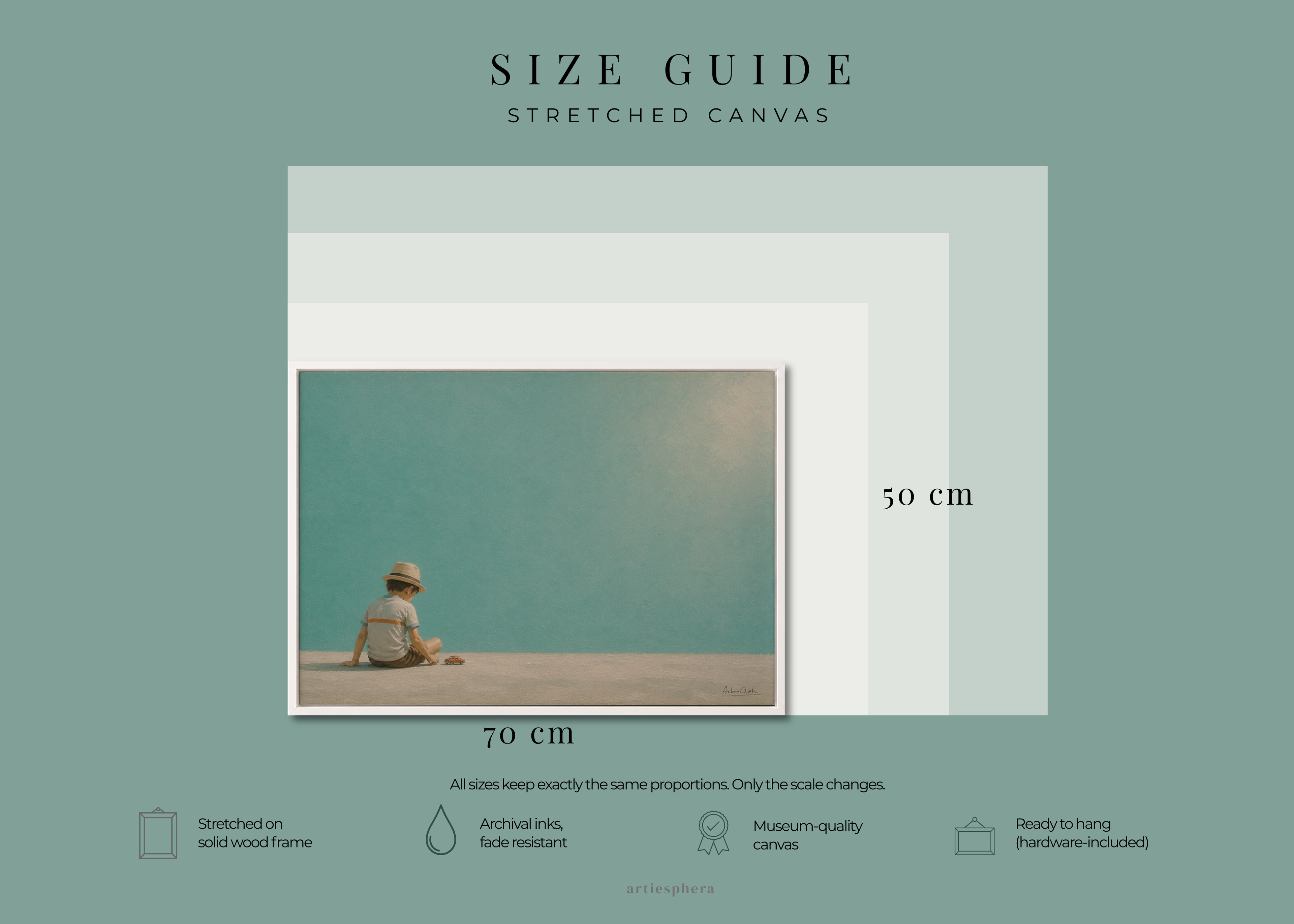 Childhood Memories IV | Framed Canvas | Minimalist Child Wall Art | Nostalgic Artwork