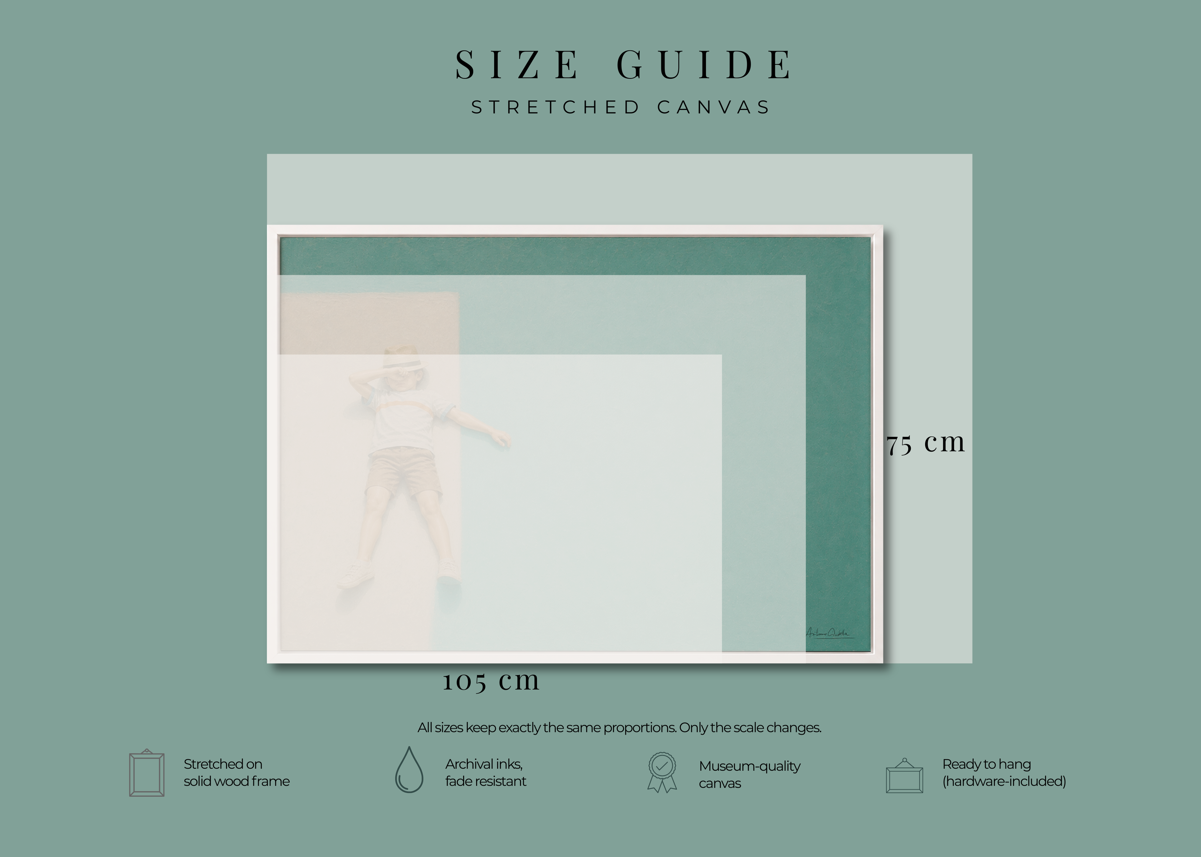 Childhood Memories VII | Framed Canvas | Minimalist Child Wall Art | Nostalgic Artwork