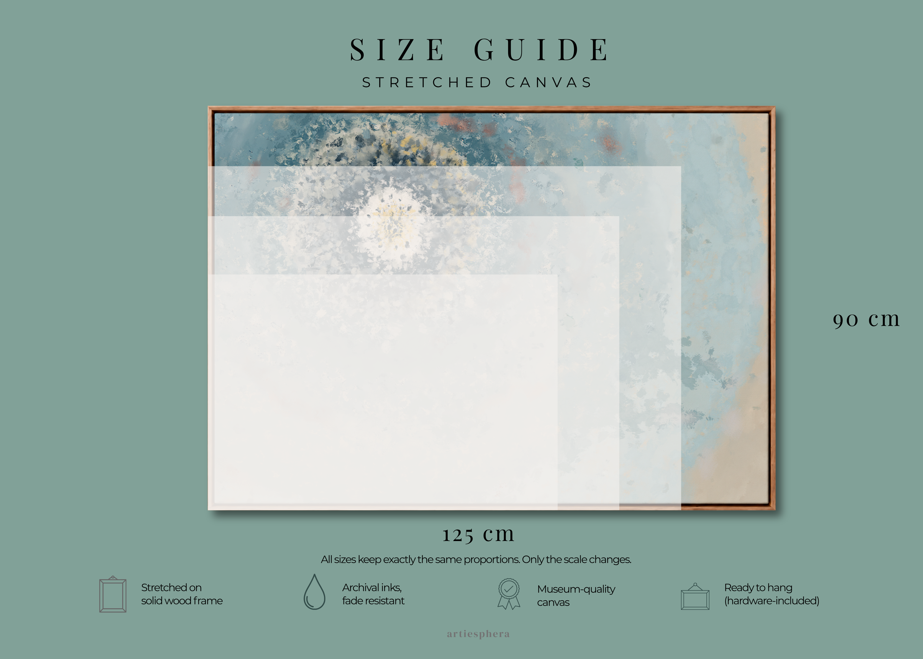 Resonant Emergence | Framed Canvas Print | Abstract Blue Wall Art