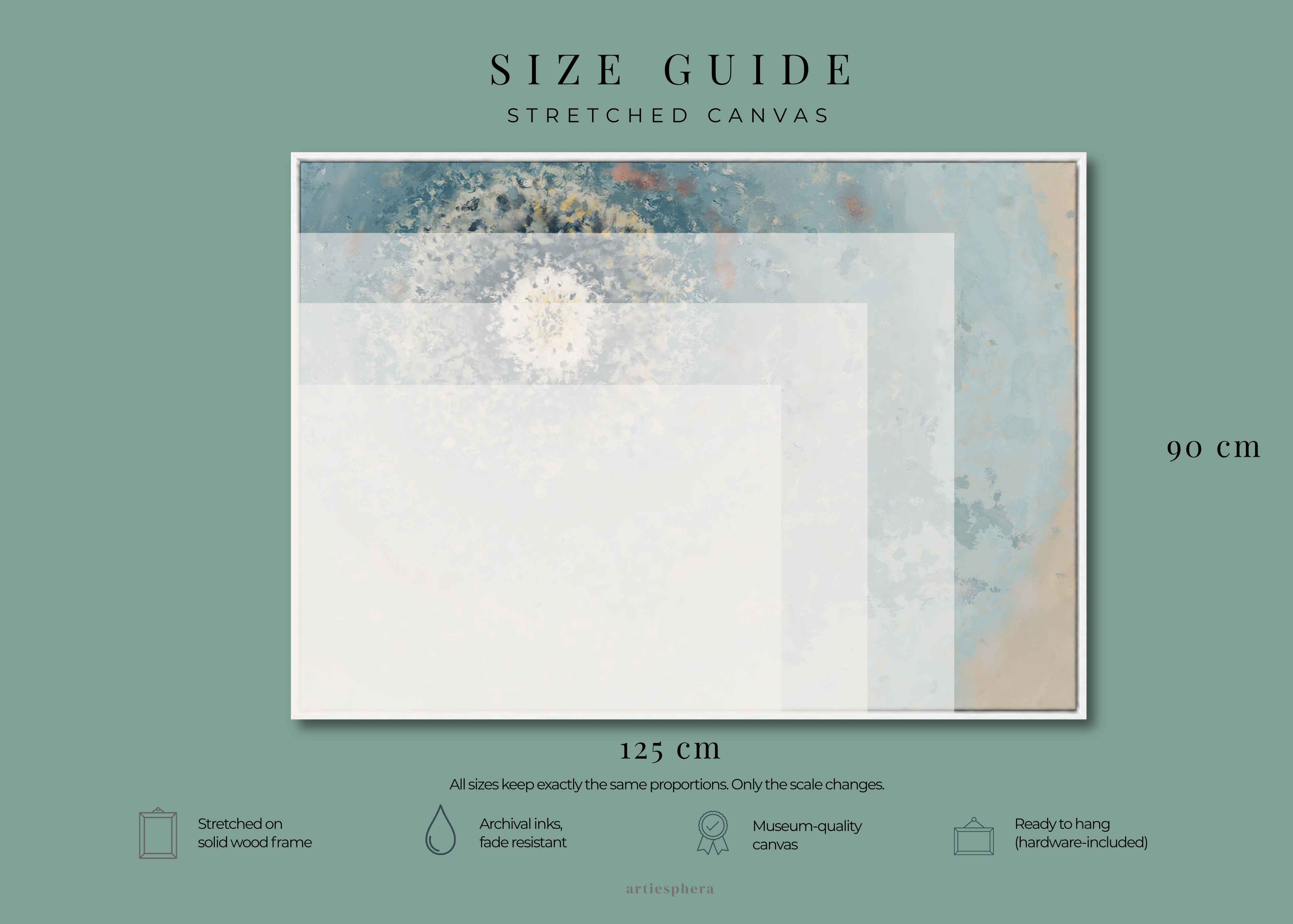 Resonant Emergence | Framed Canvas Print | Abstract Blue Wall Art