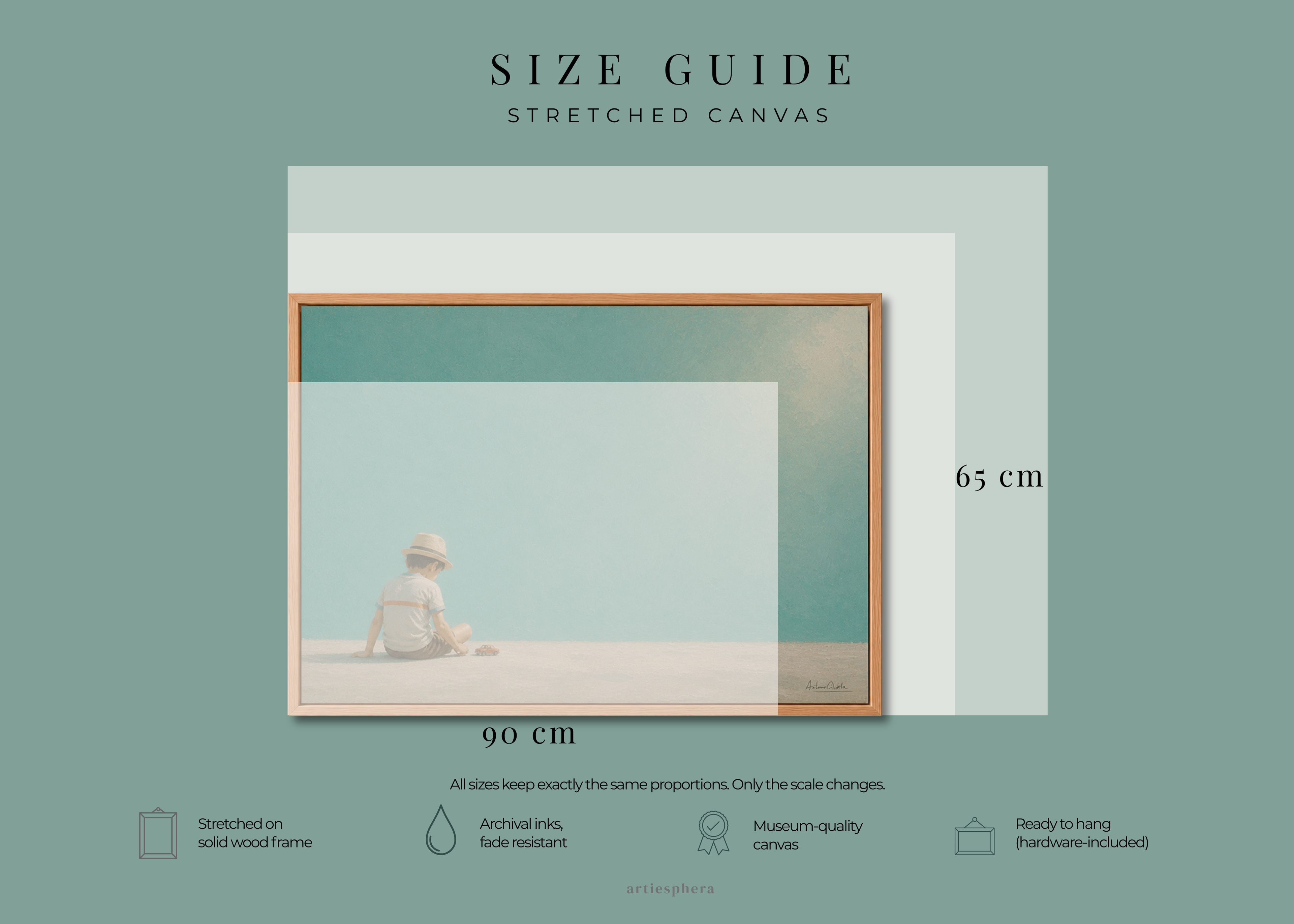 Childhood Memories IV | Framed Canvas | Minimalist Child Wall Art | Nostalgic Artwork