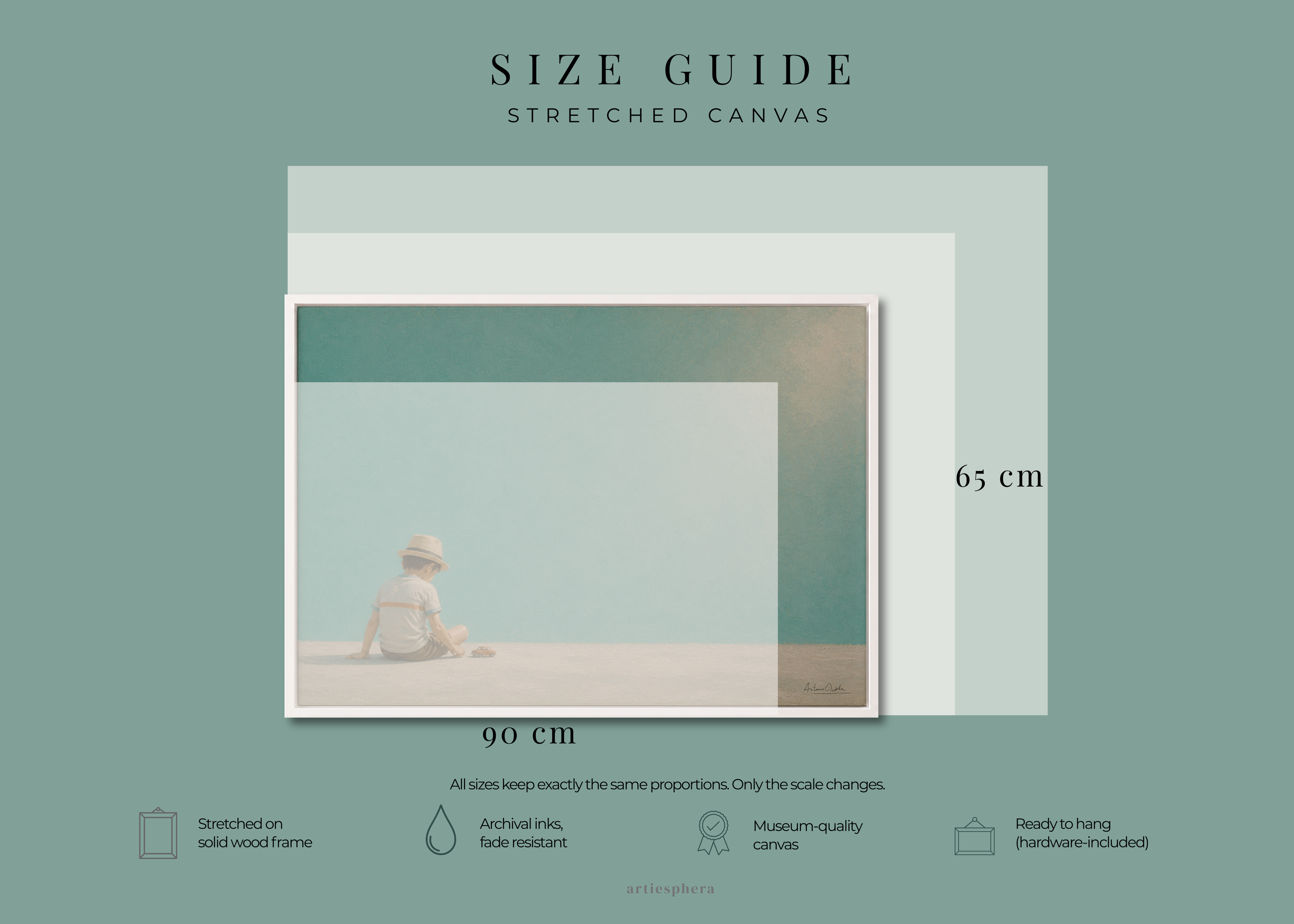 Childhood Memories IV | Framed Canvas | Minimalist Child Wall Art | Nostalgic Artwork