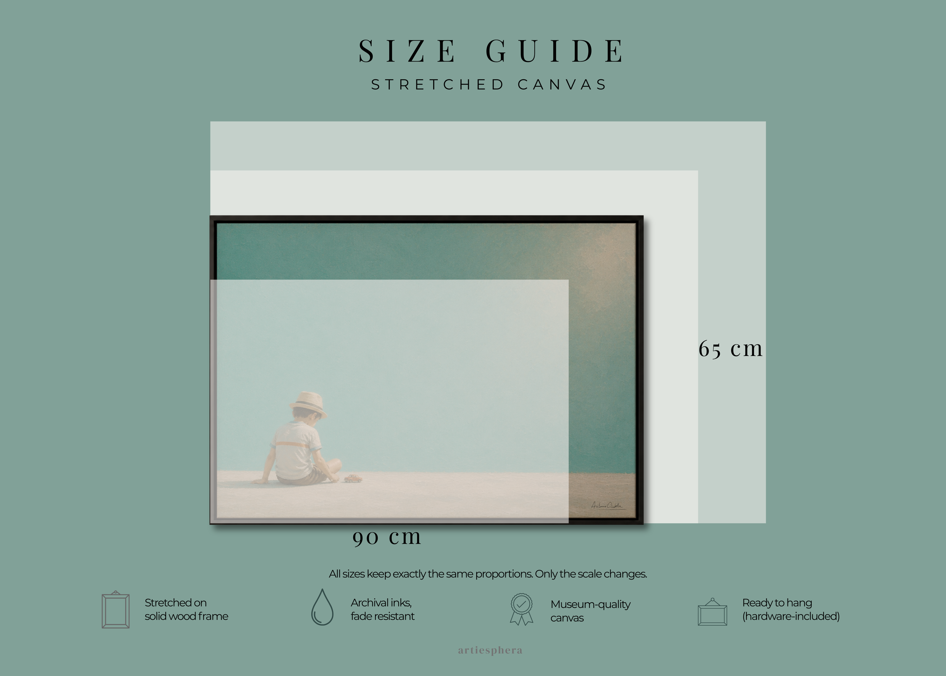 Childhood Memories IV | Framed Canvas | Minimalist Child Wall Art | Nostalgic Artwork