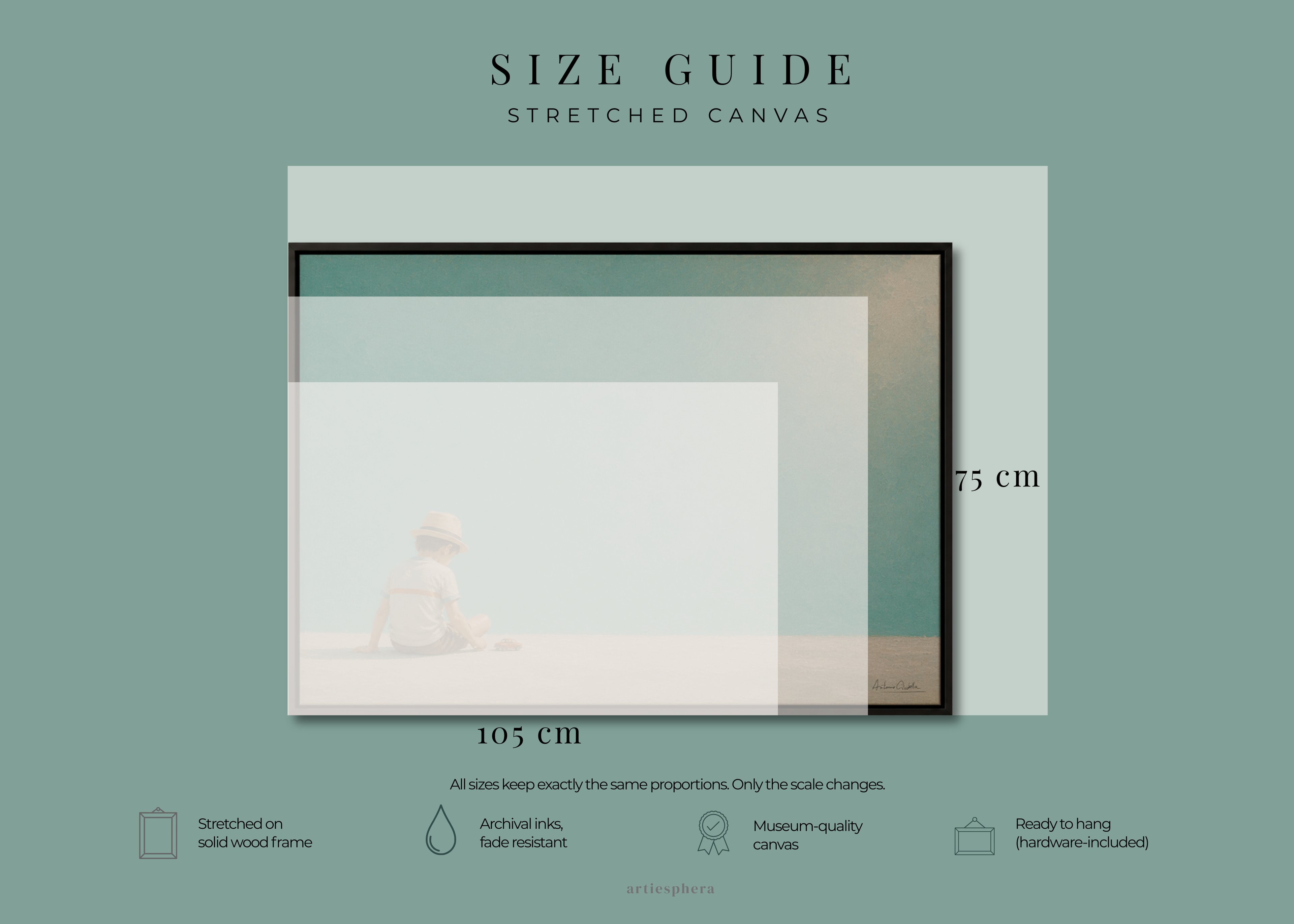 Childhood Memories IV | Framed Canvas | Minimalist Child Wall Art | Nostalgic Artwork