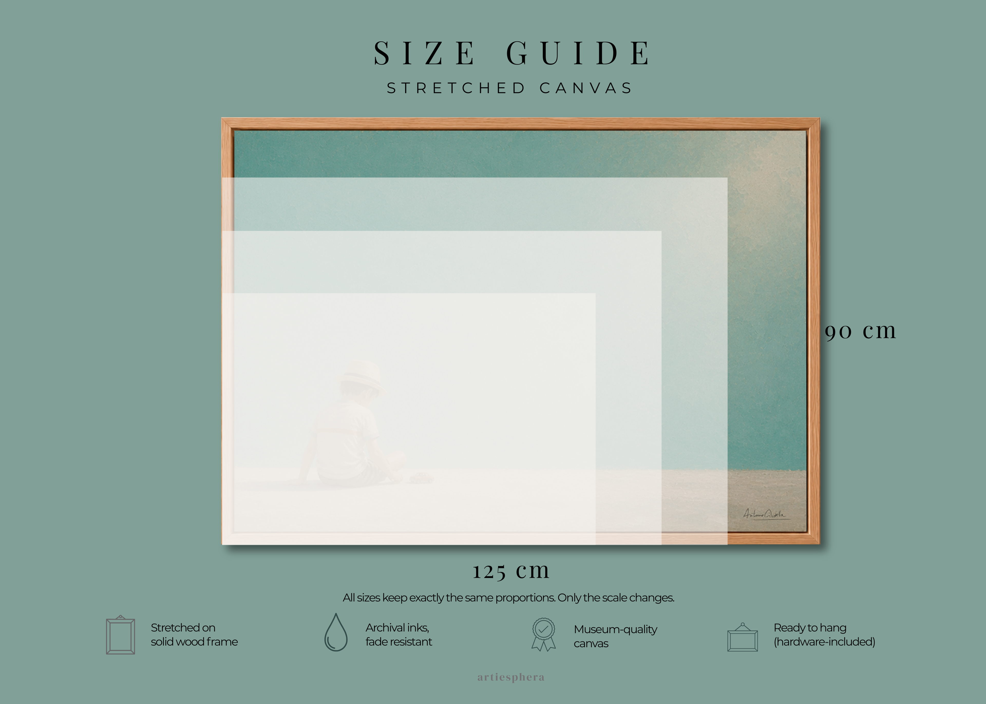 Childhood Memories IV | Framed Canvas | Minimalist Child Wall Art | Nostalgic Artwork